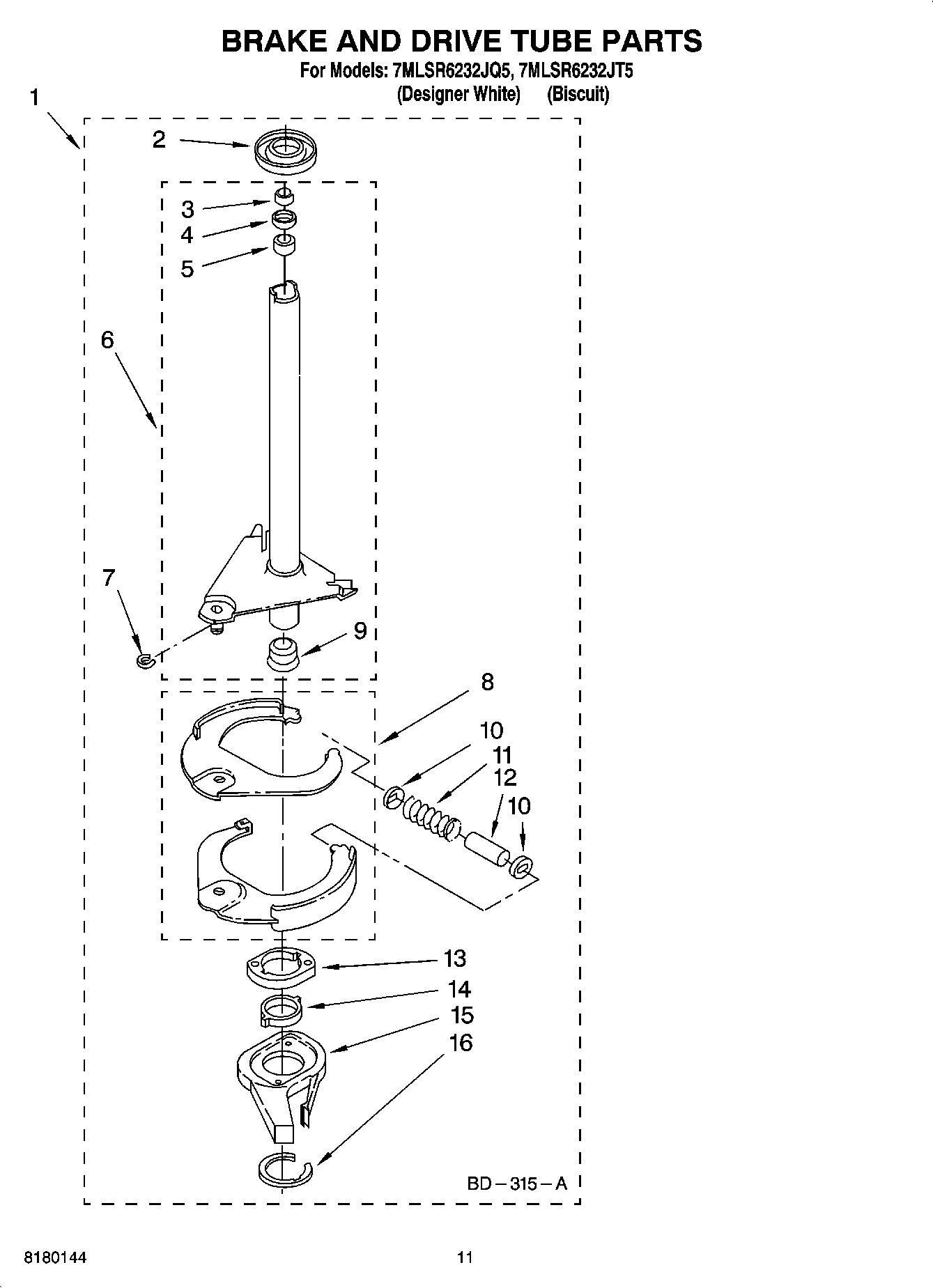 07 - BRAKE AND DRIVE TUBE PARTS