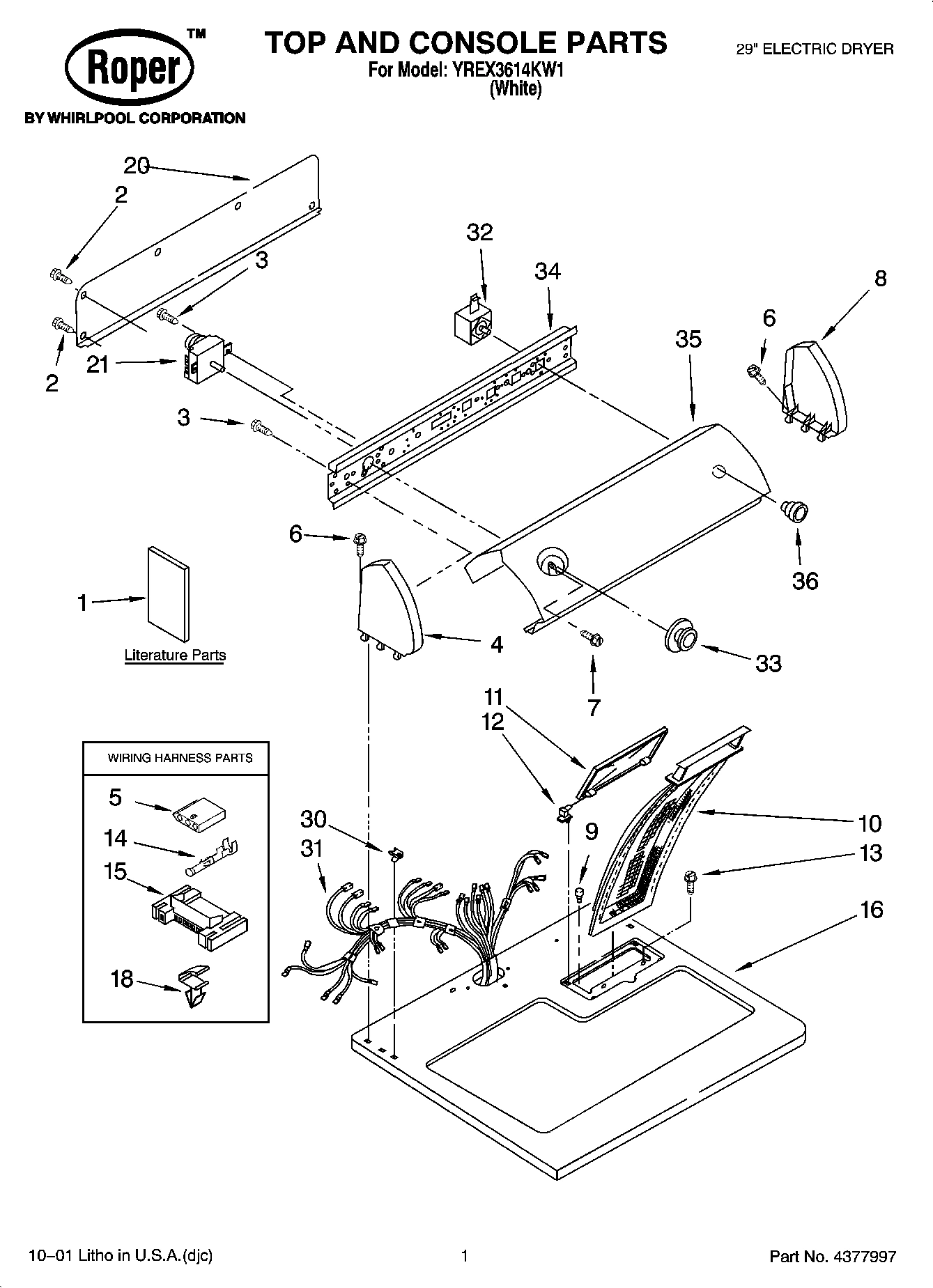 01 - TOP AND CONSOLE PARTS