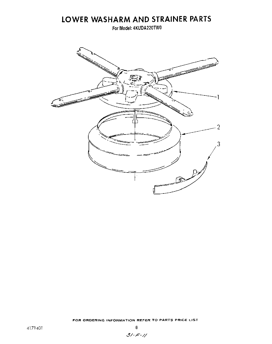 06 - LOWER WASHARM AND STRAINER
