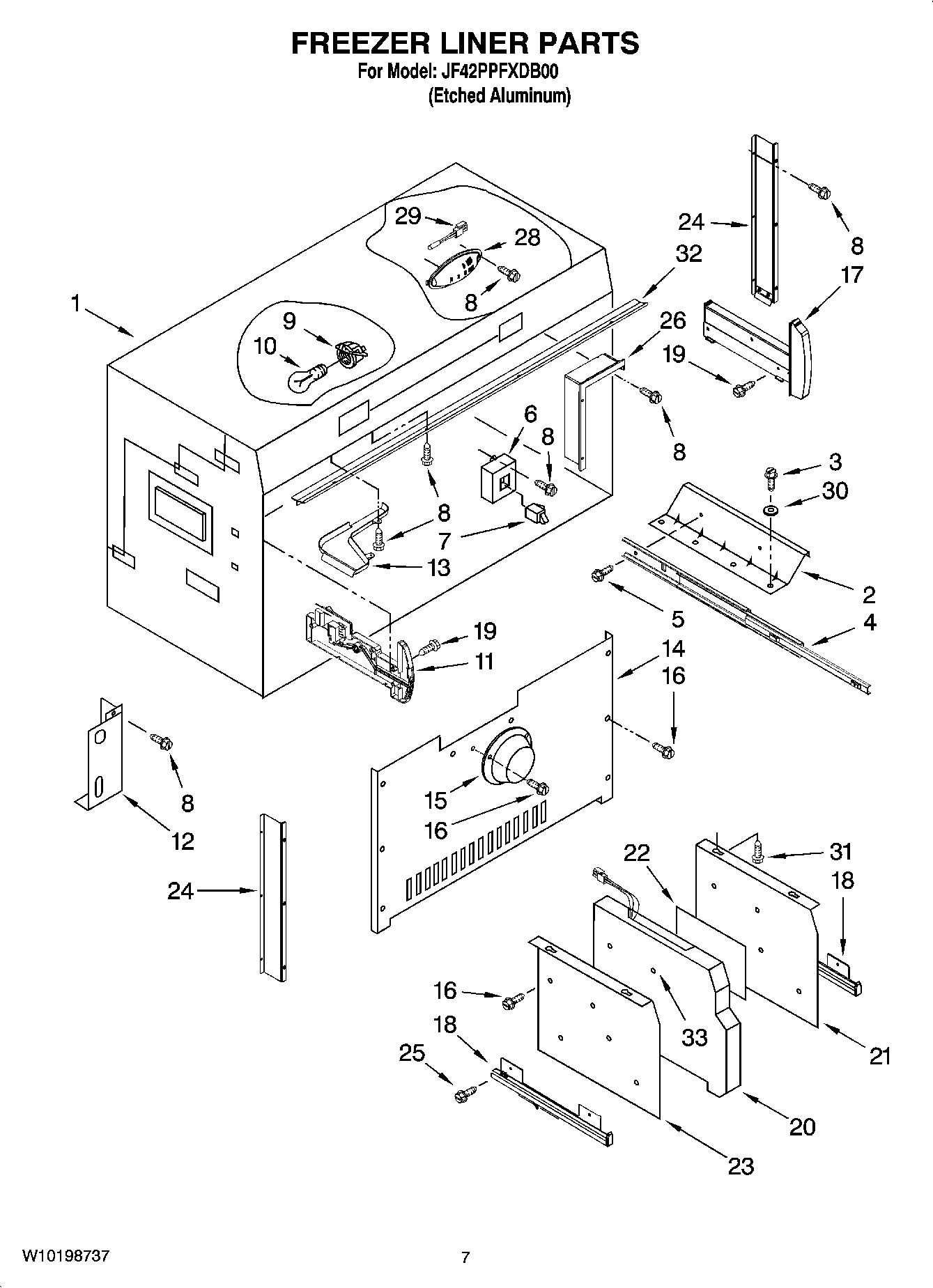 05 - FREEZER LINER PARTS
