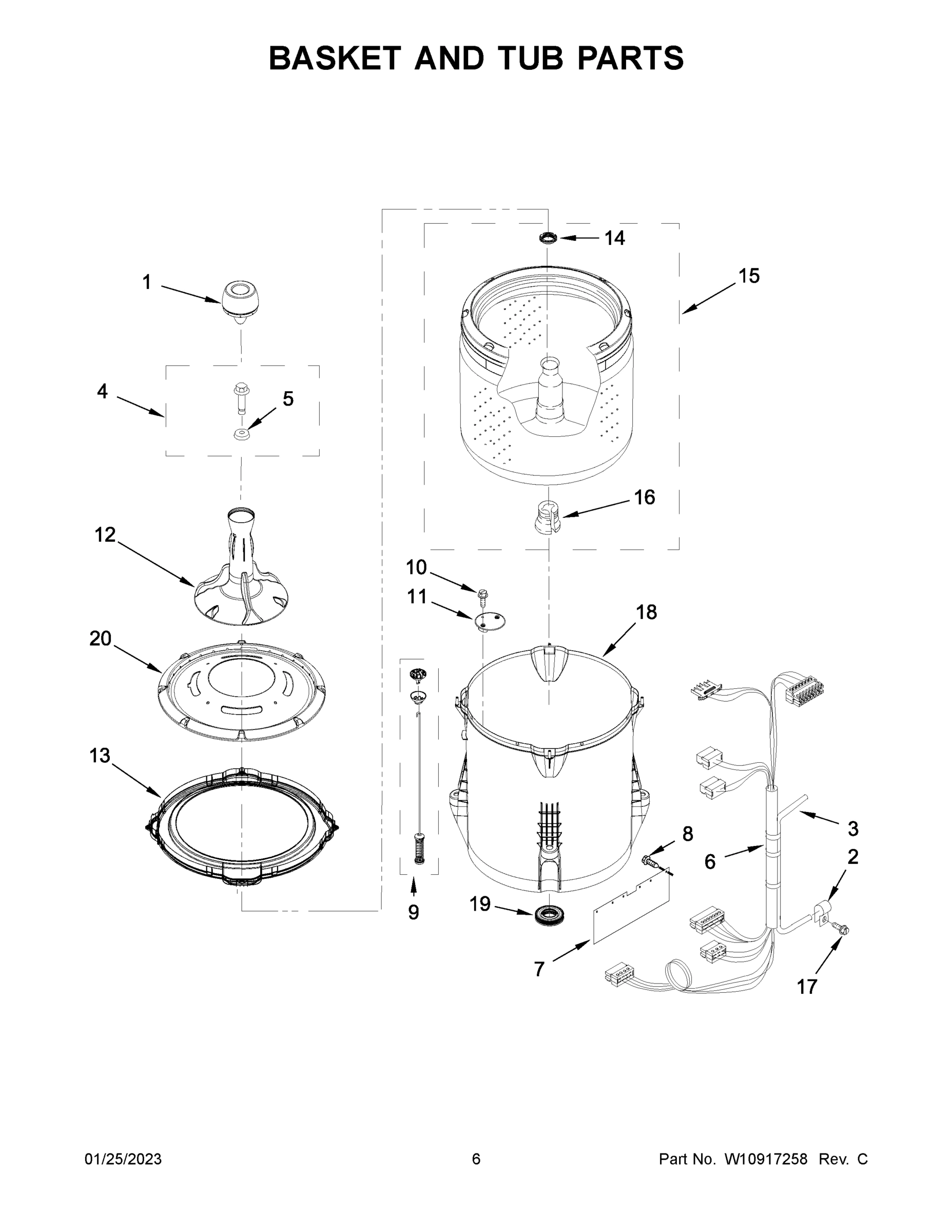 04 - BASKET AND TUB PARTS