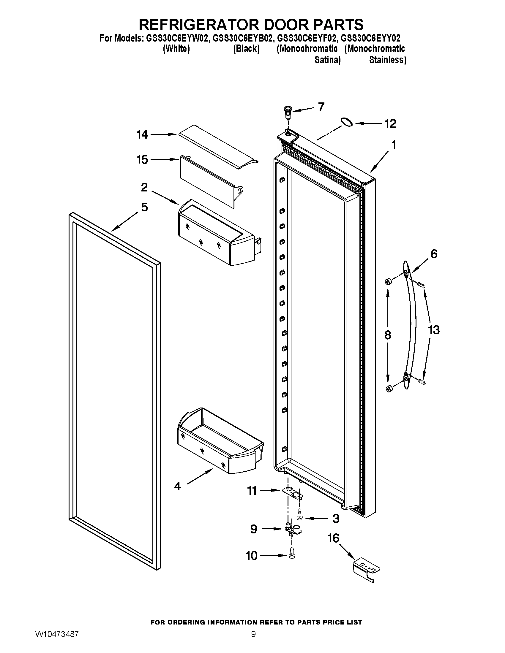 06 - REFRIGERATOR DOOR PARTS