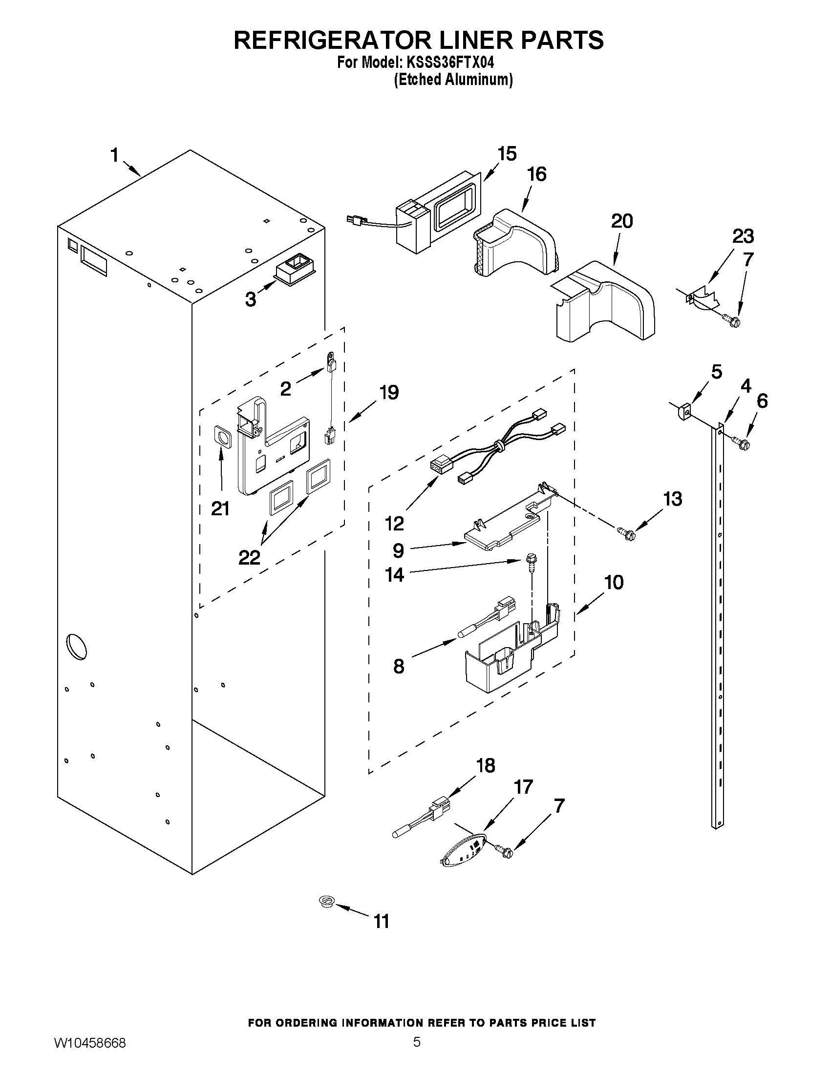 04 - REFRIGERATOR LINER PARTS