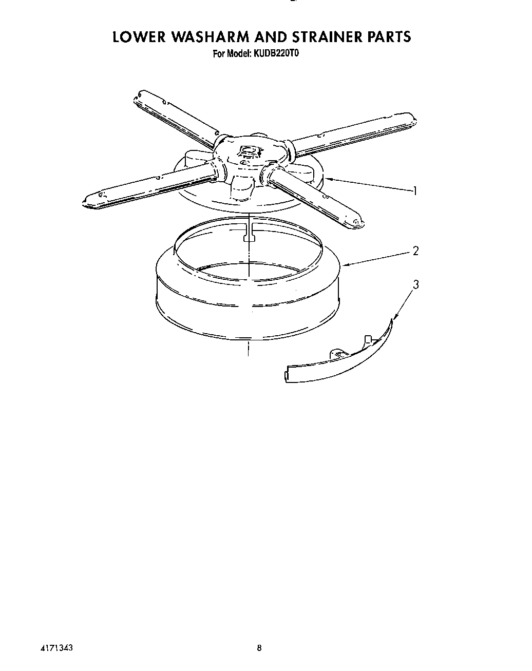 06 - LOWER WASHARM AND STRAINER