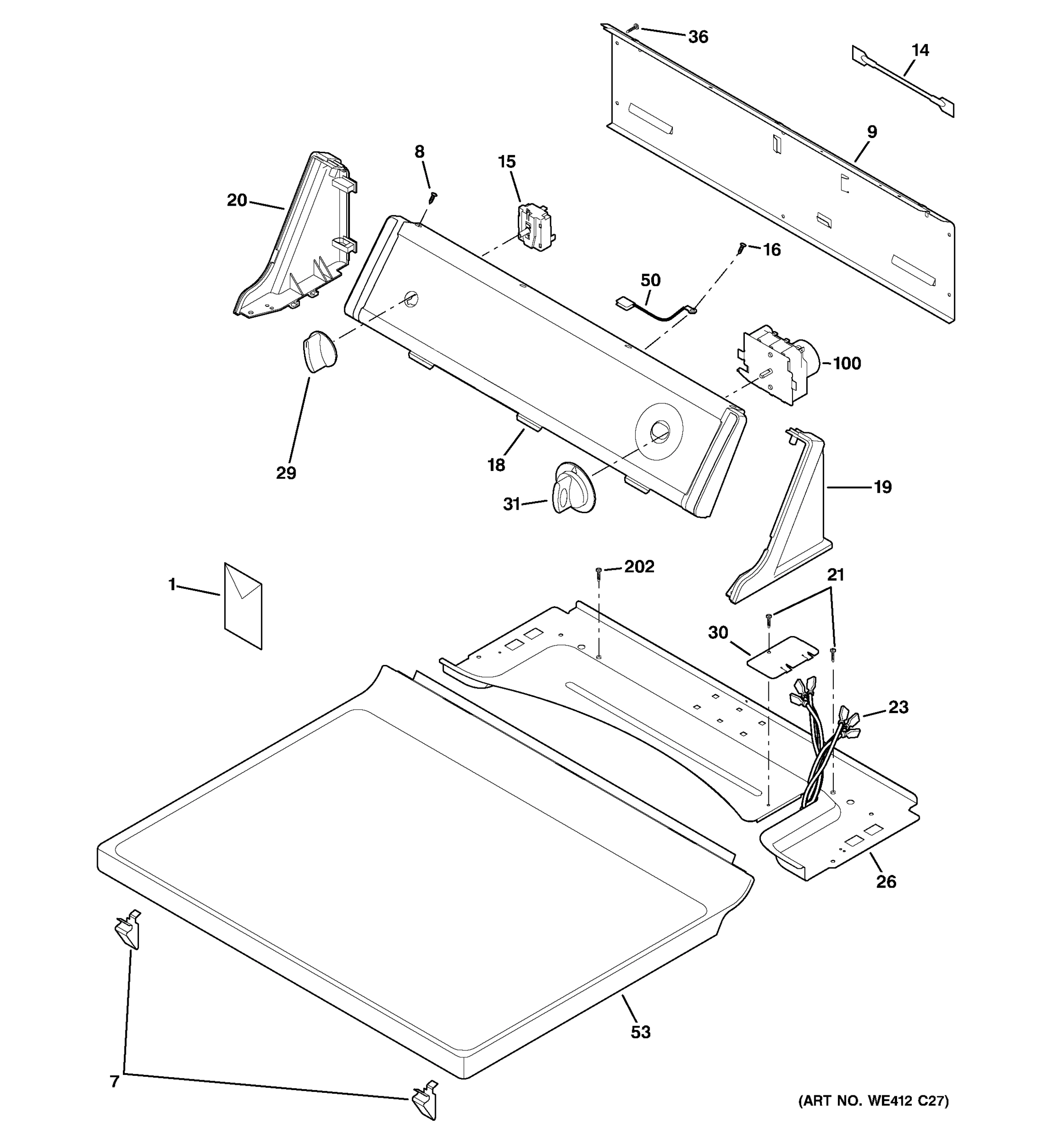 CONTROLS & TOP PANEL