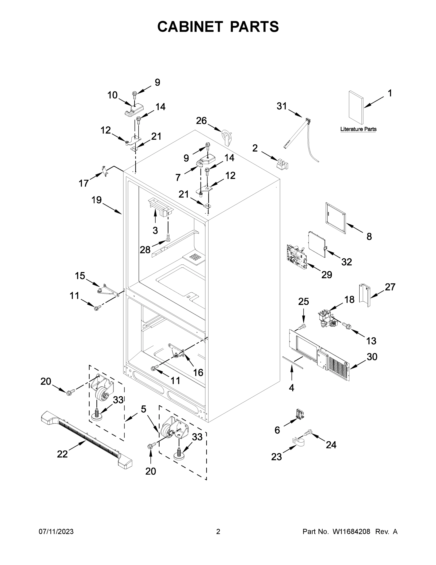 02 - CABINET PARTS