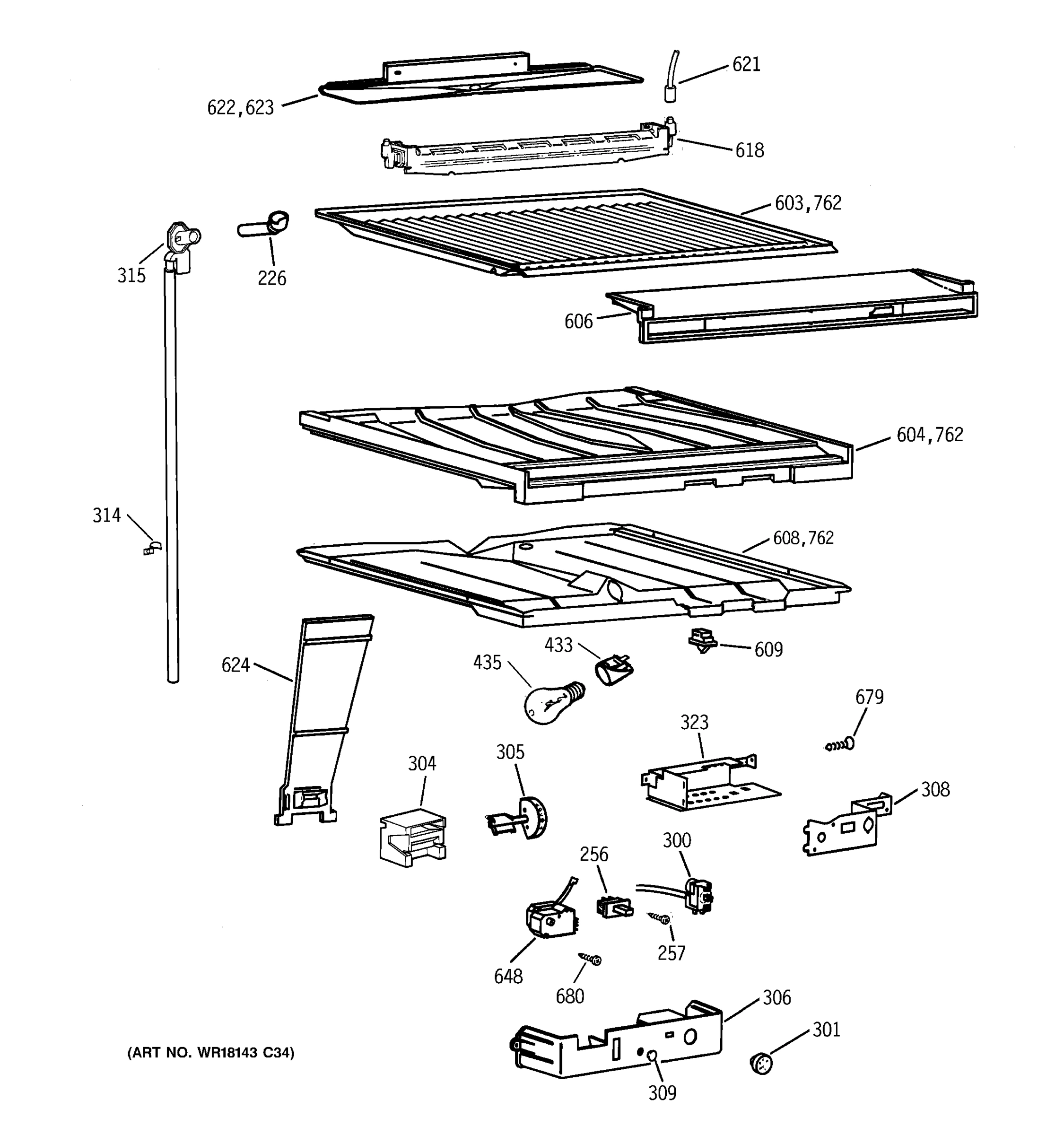 COMPARTMENT SEPARATOR PARTS