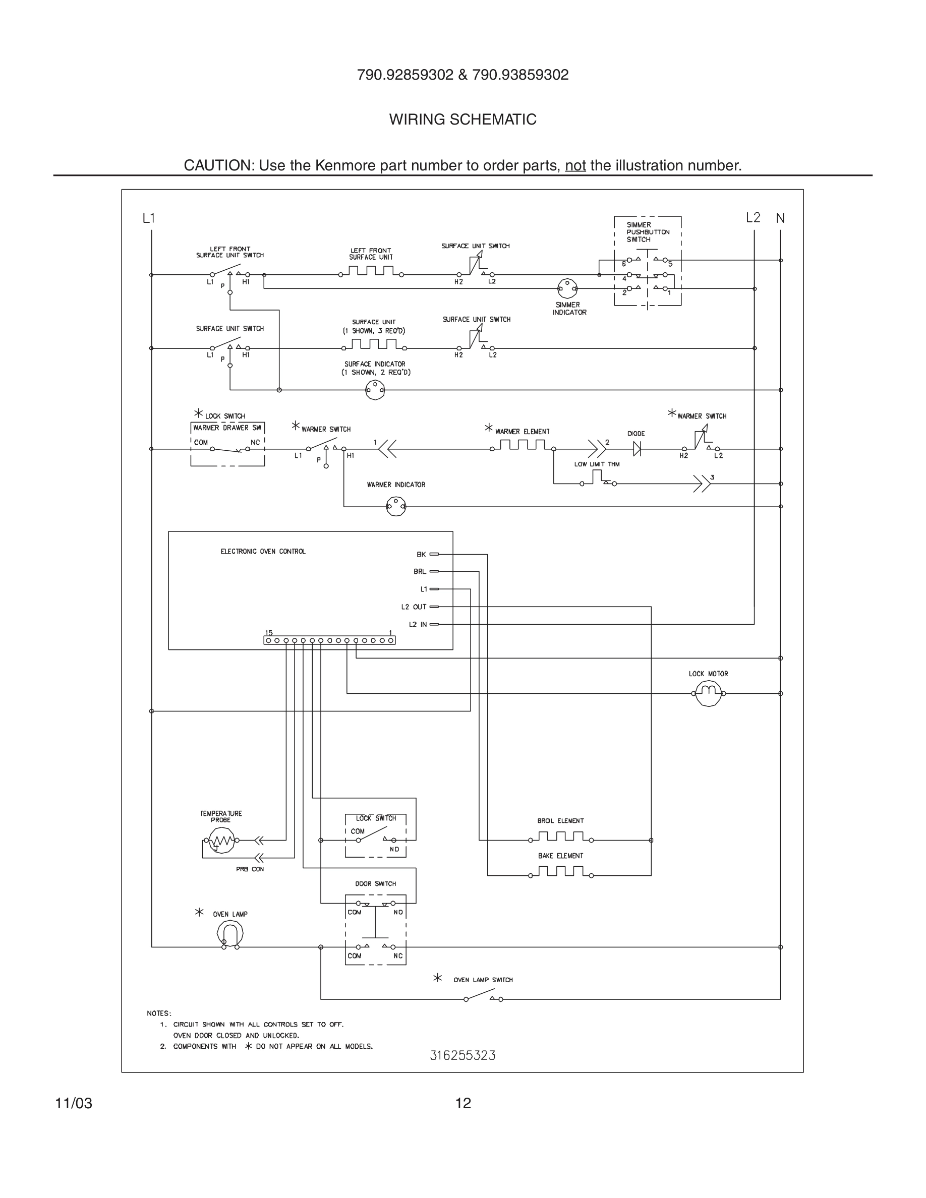 12 - WIRING SCHEMATIC