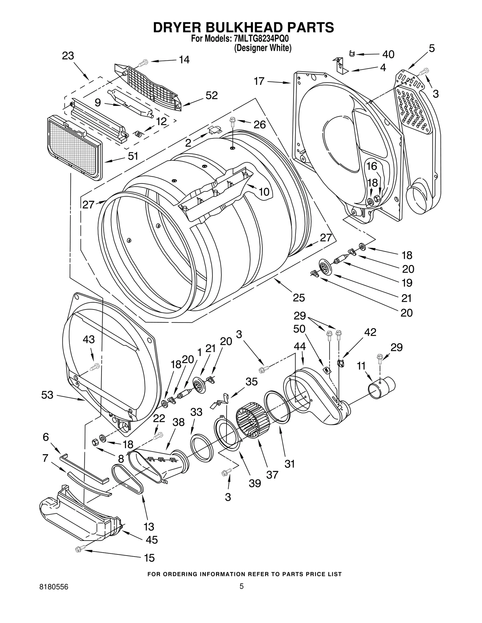 DRYER BULKHEAD PARTS