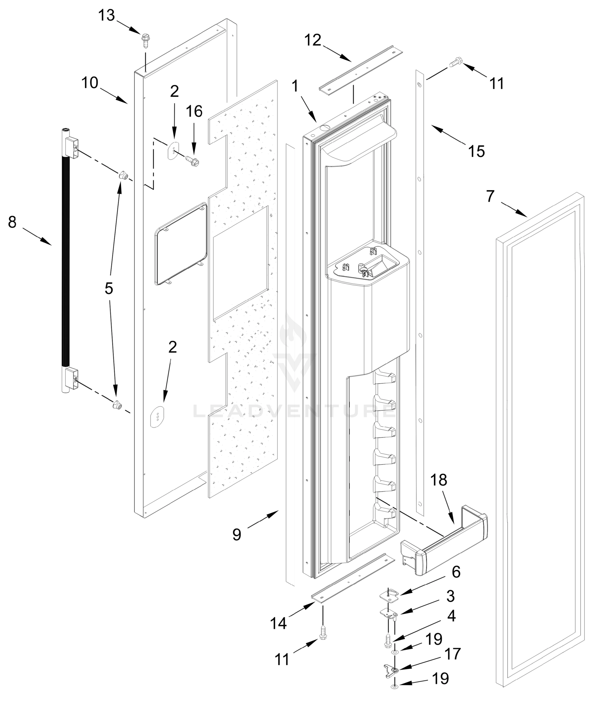 FREEZER DOOR PARTS