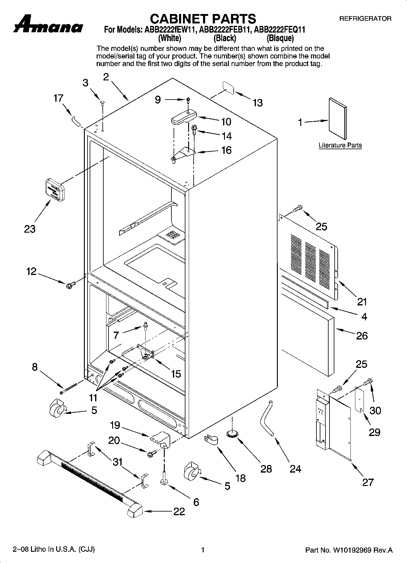 01 - CABINET PARTS