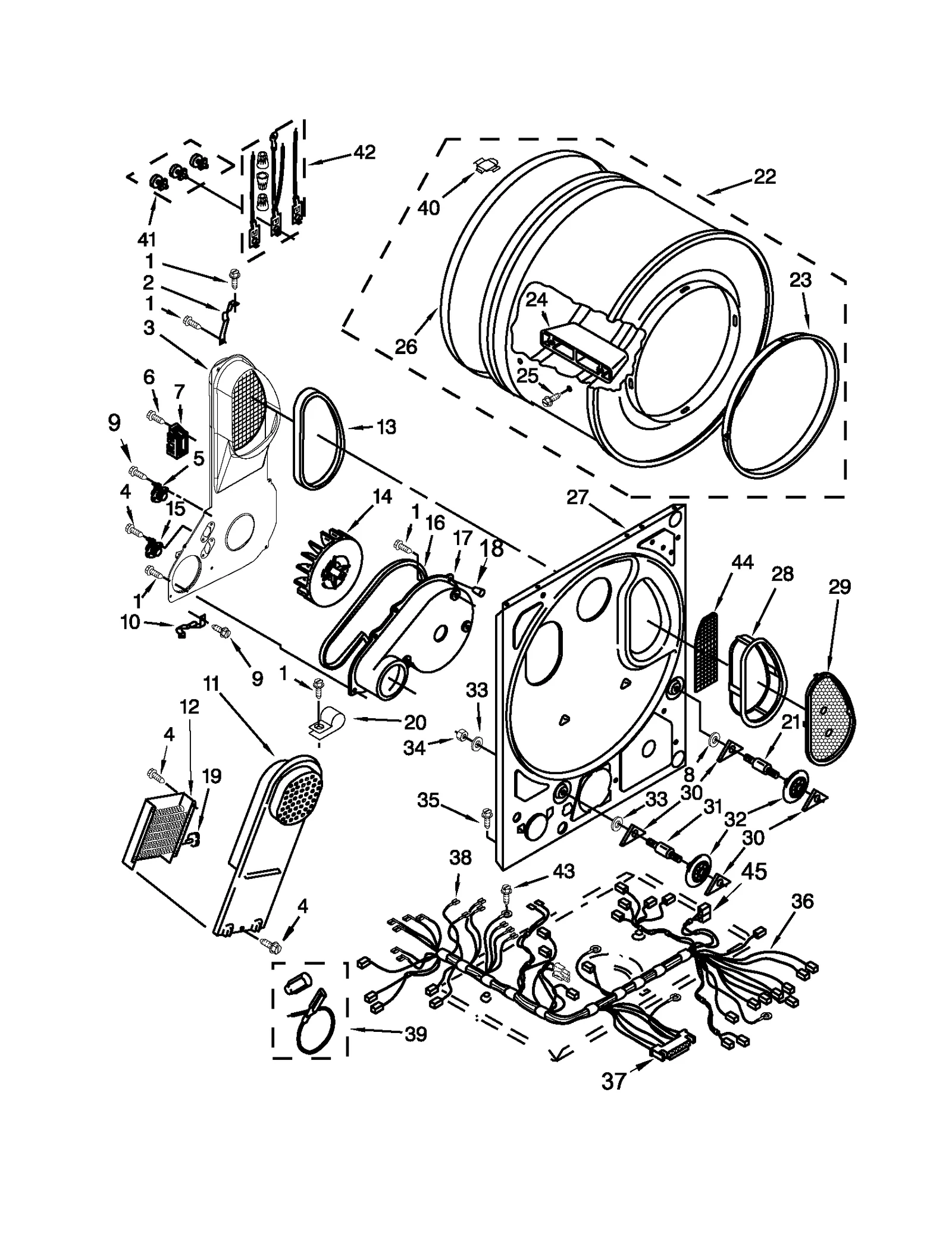 DRYER BULKHEAD PARTS