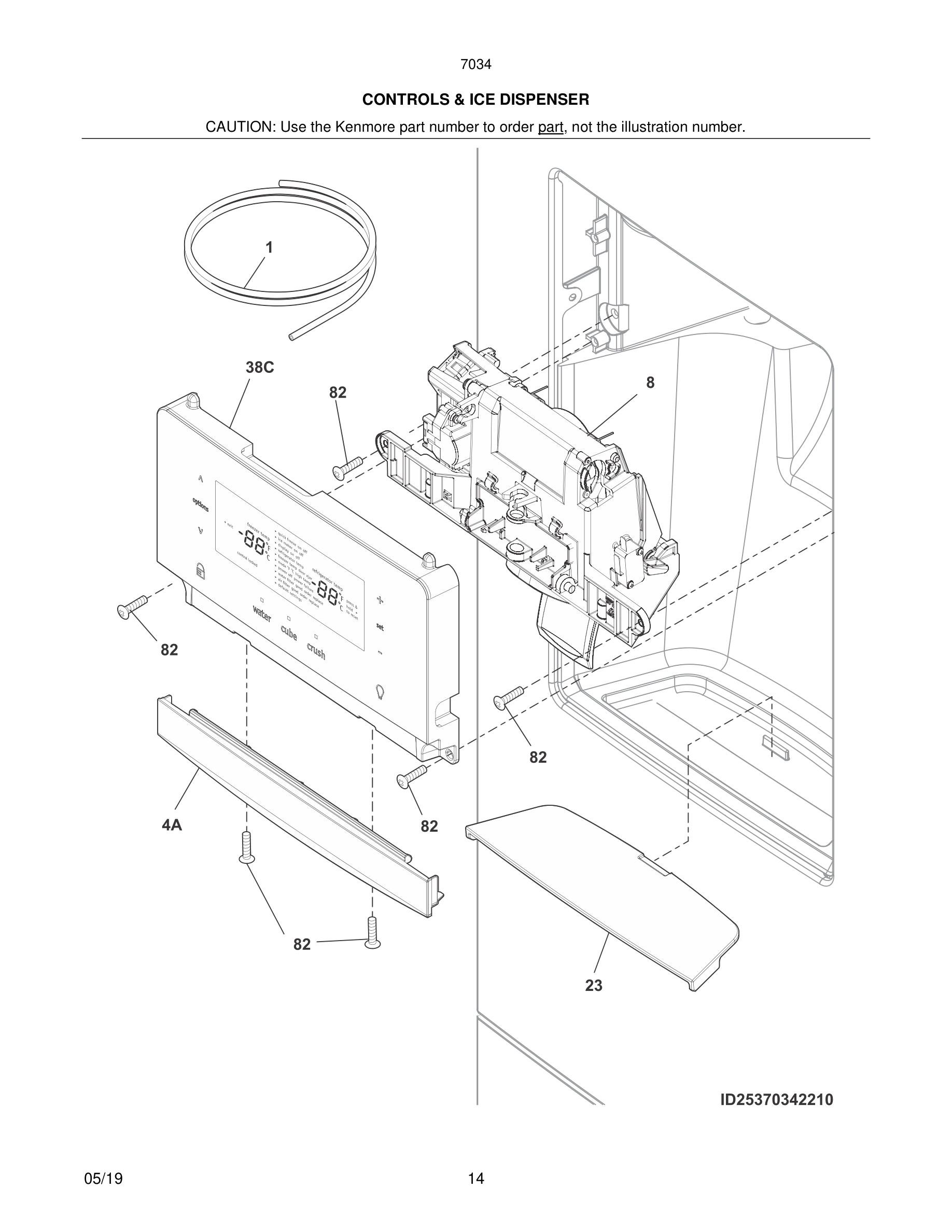 15 - CONTROLS & ICE DISPENSER