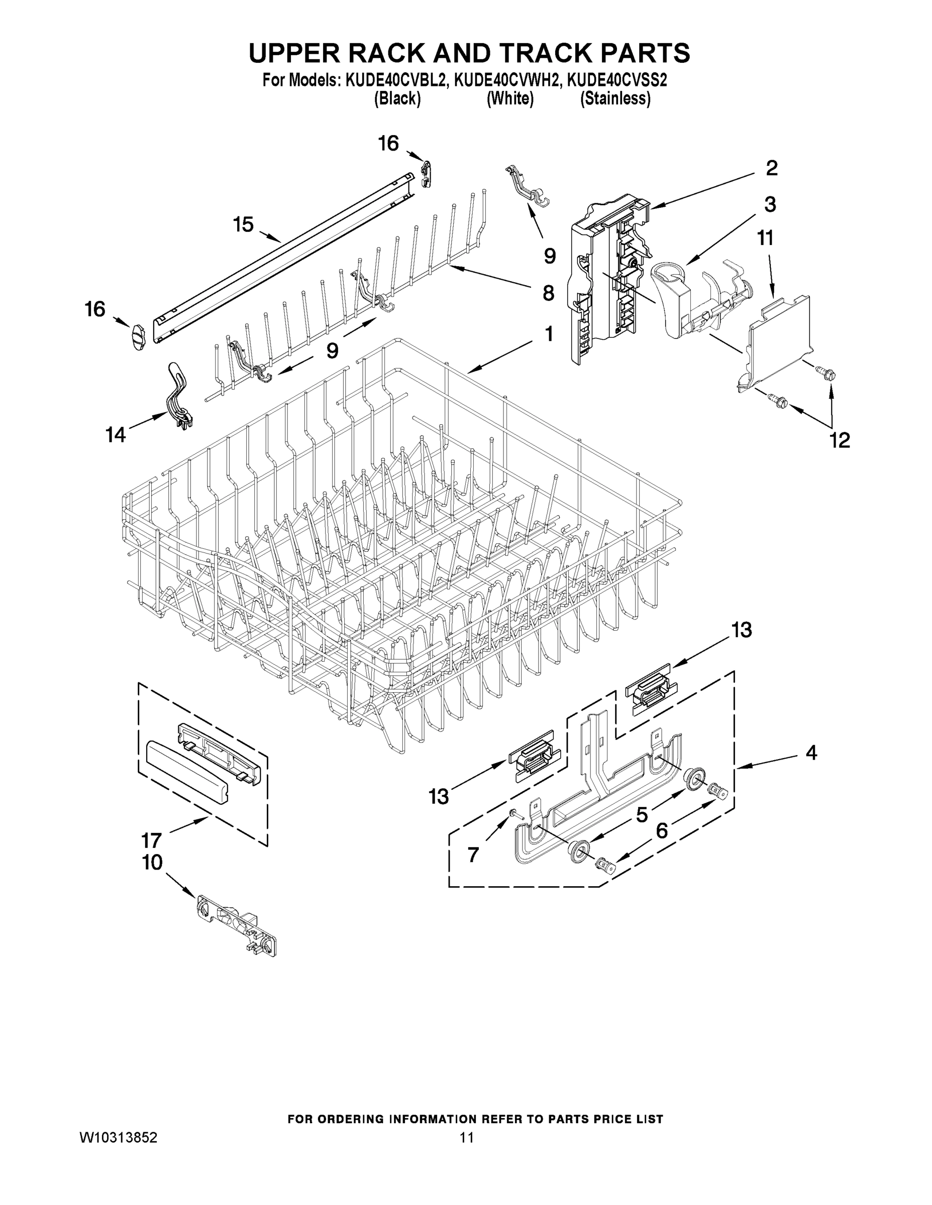 09 - UPPER RACK AND TRACK PARTS