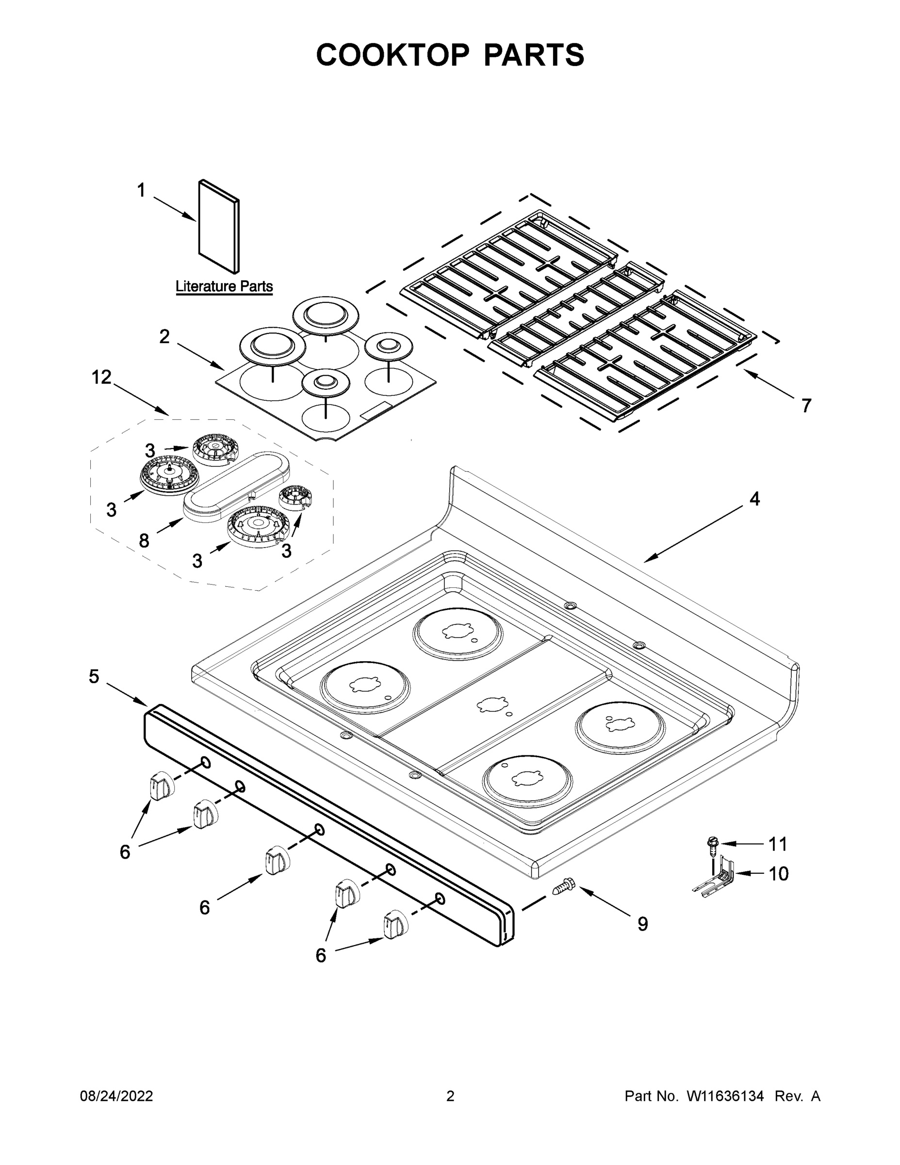 02 - COOKTOP PARTS
