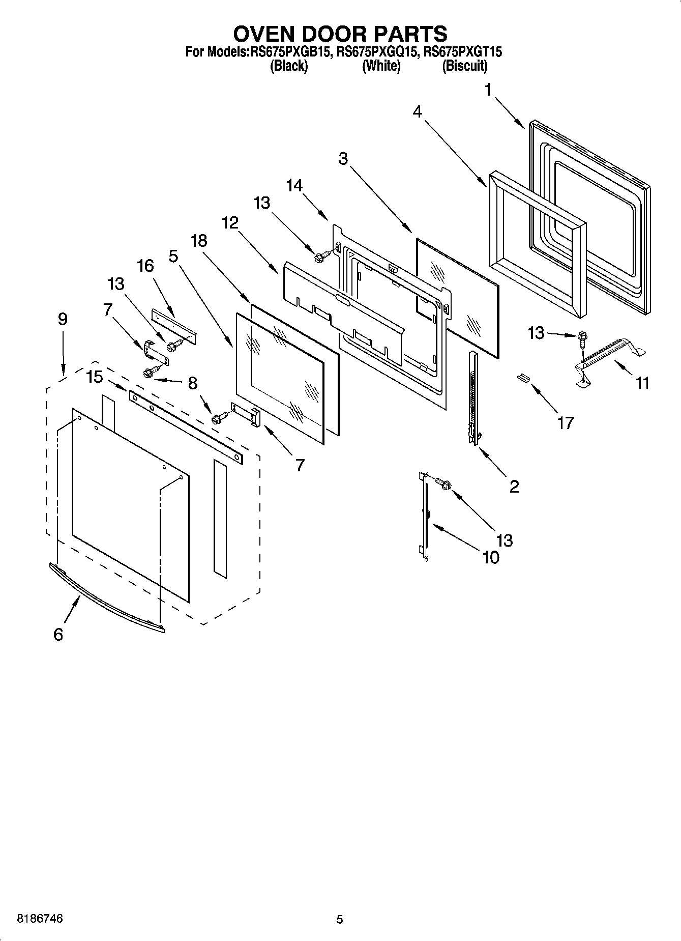 04 - OVEN DOOR PARTS