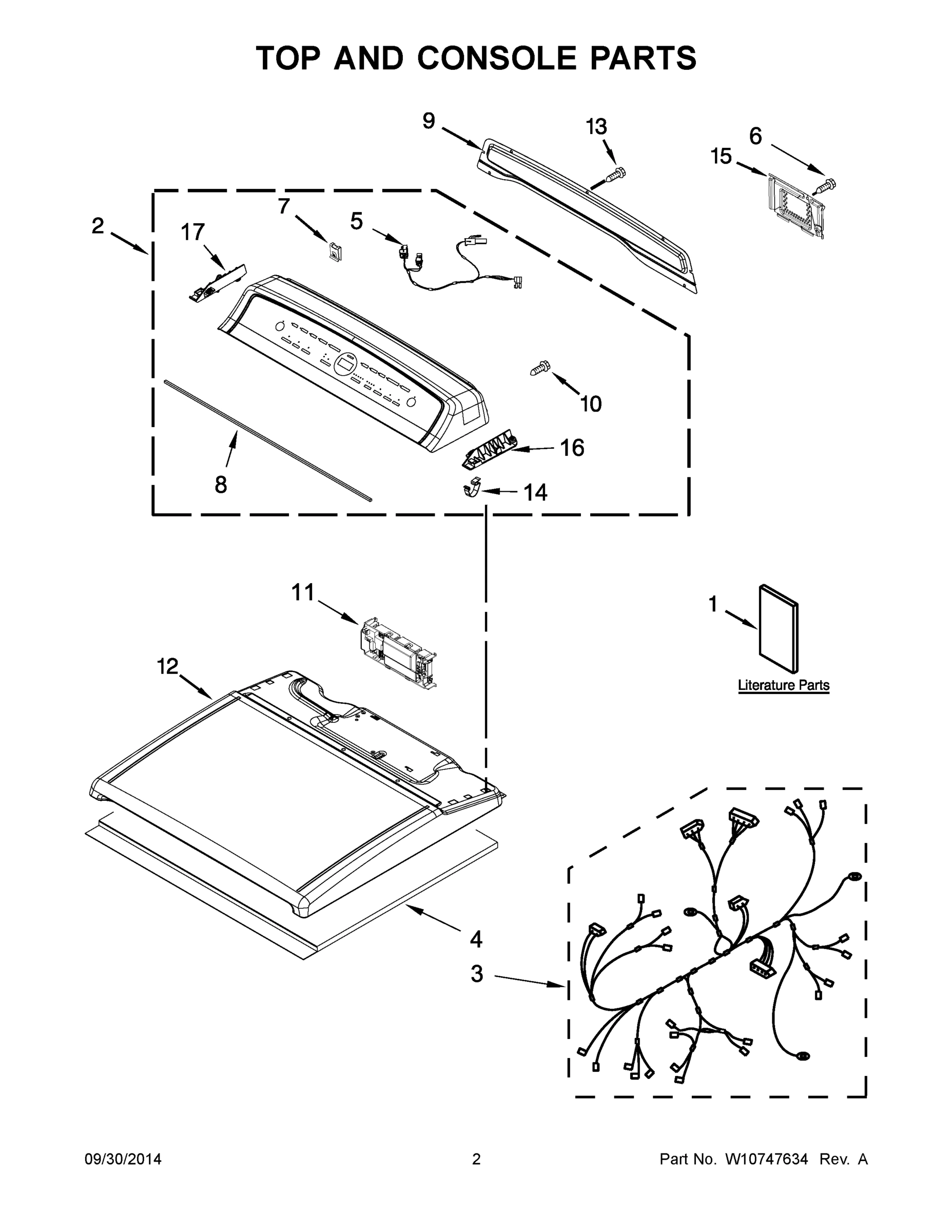02 - TOP AND CONSOLE PARTS