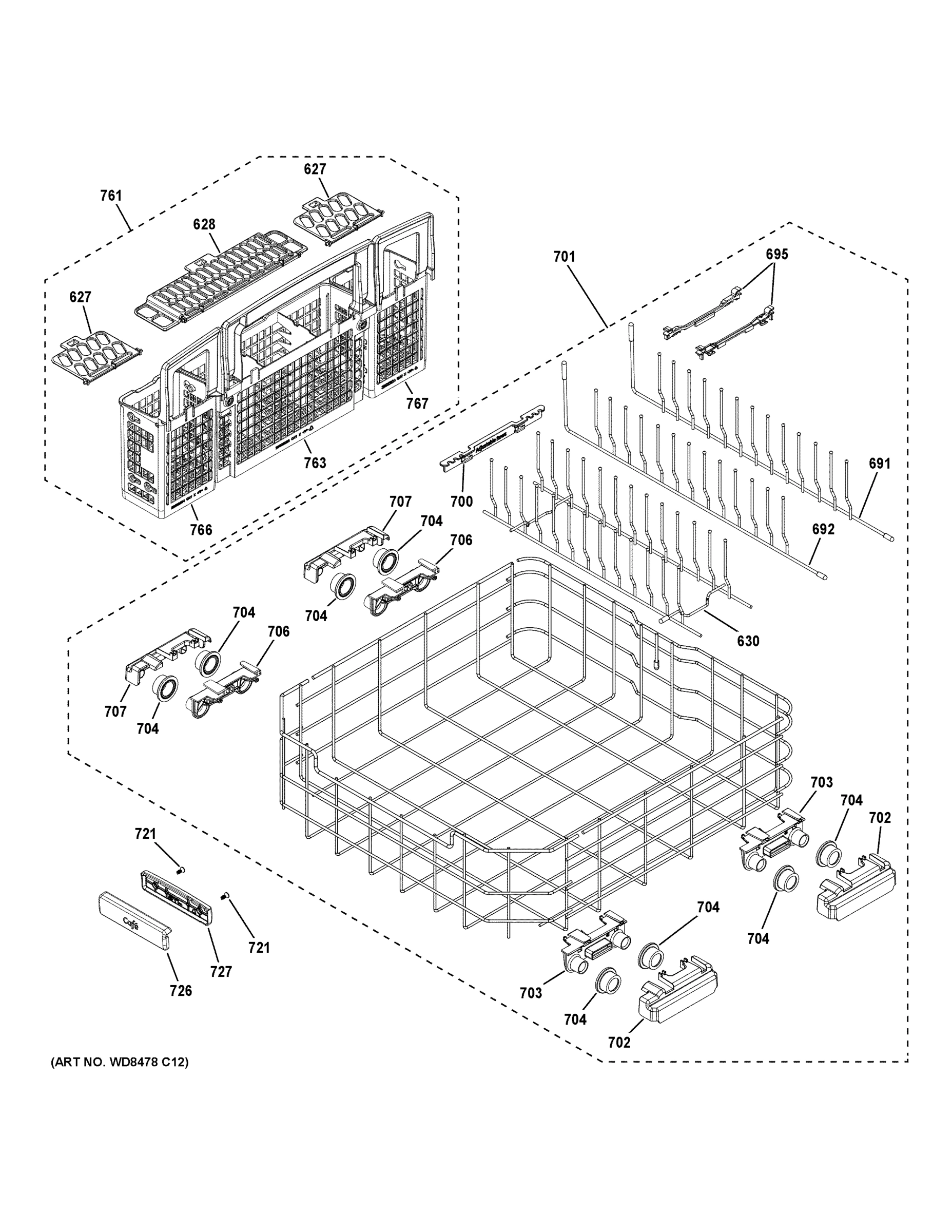 LOWER RACK ASSEMBLY