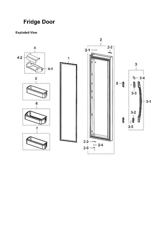 Refrigerator Door Parts