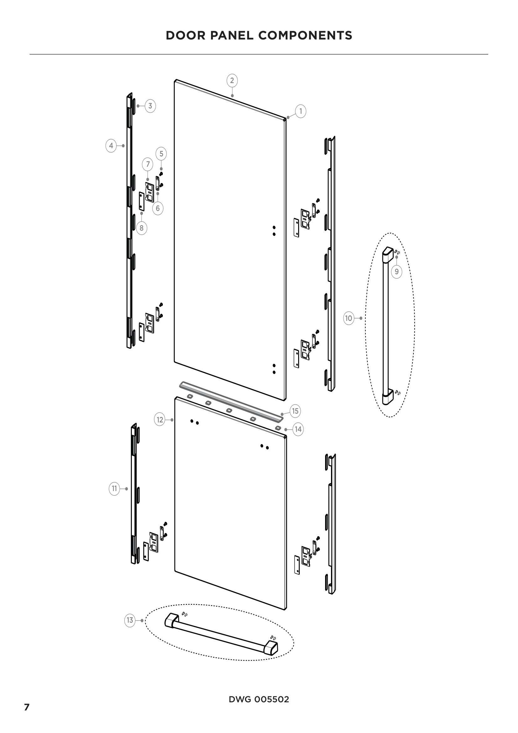 DOOR PANEL COMPONENTS