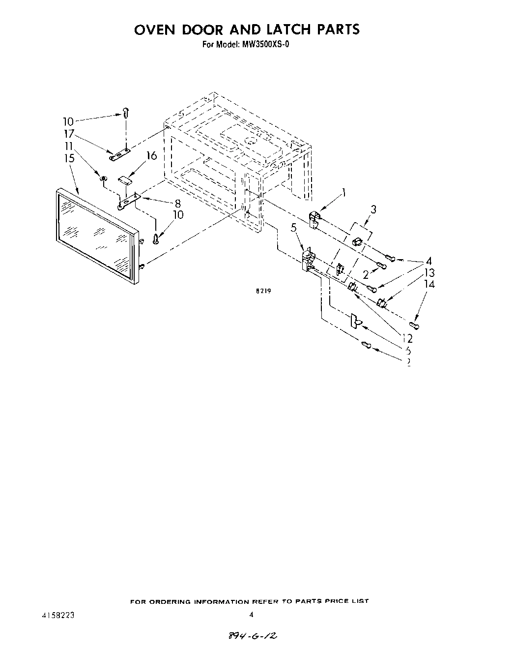 04 - OVEN DOOR AND LATCH
