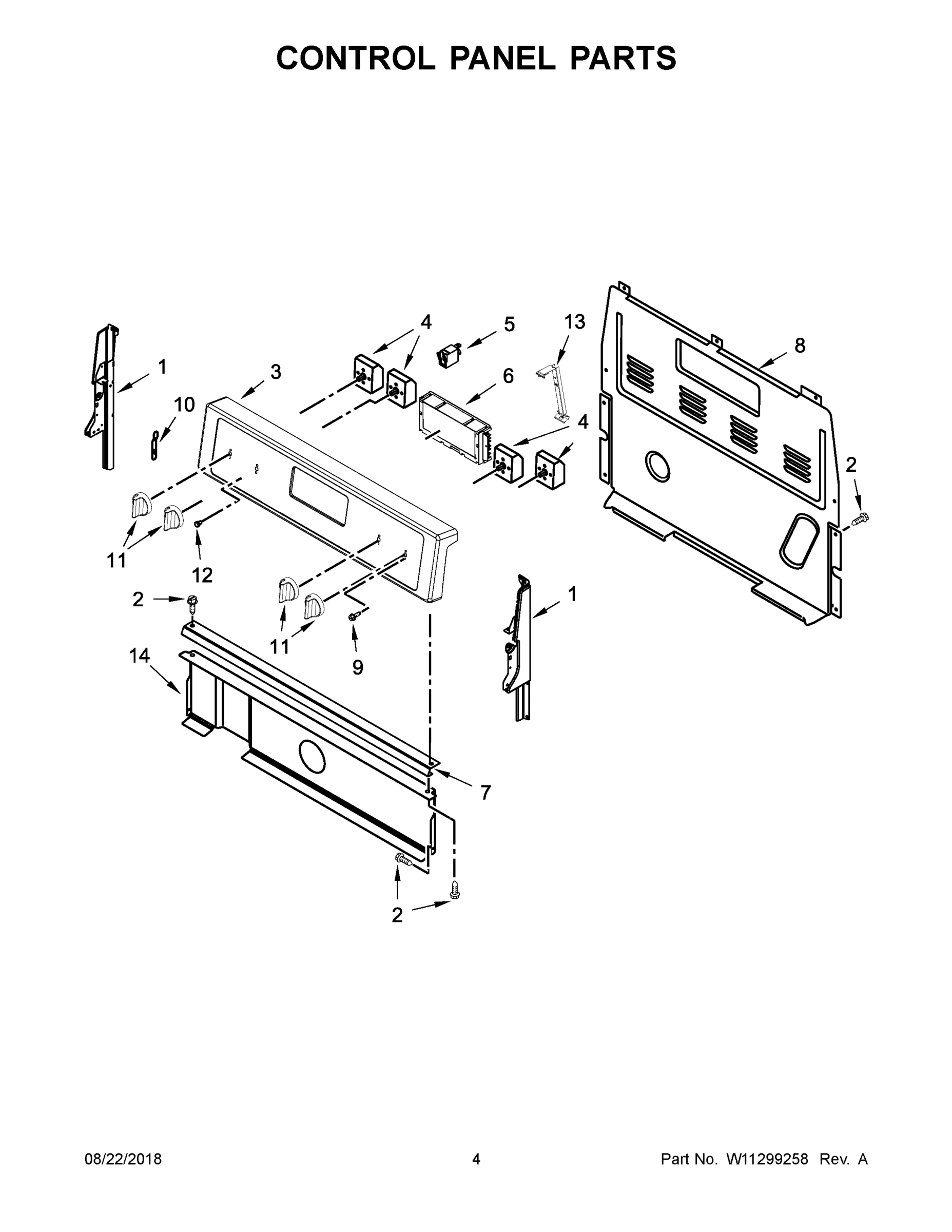 03 - CONTROL PANEL PARTS