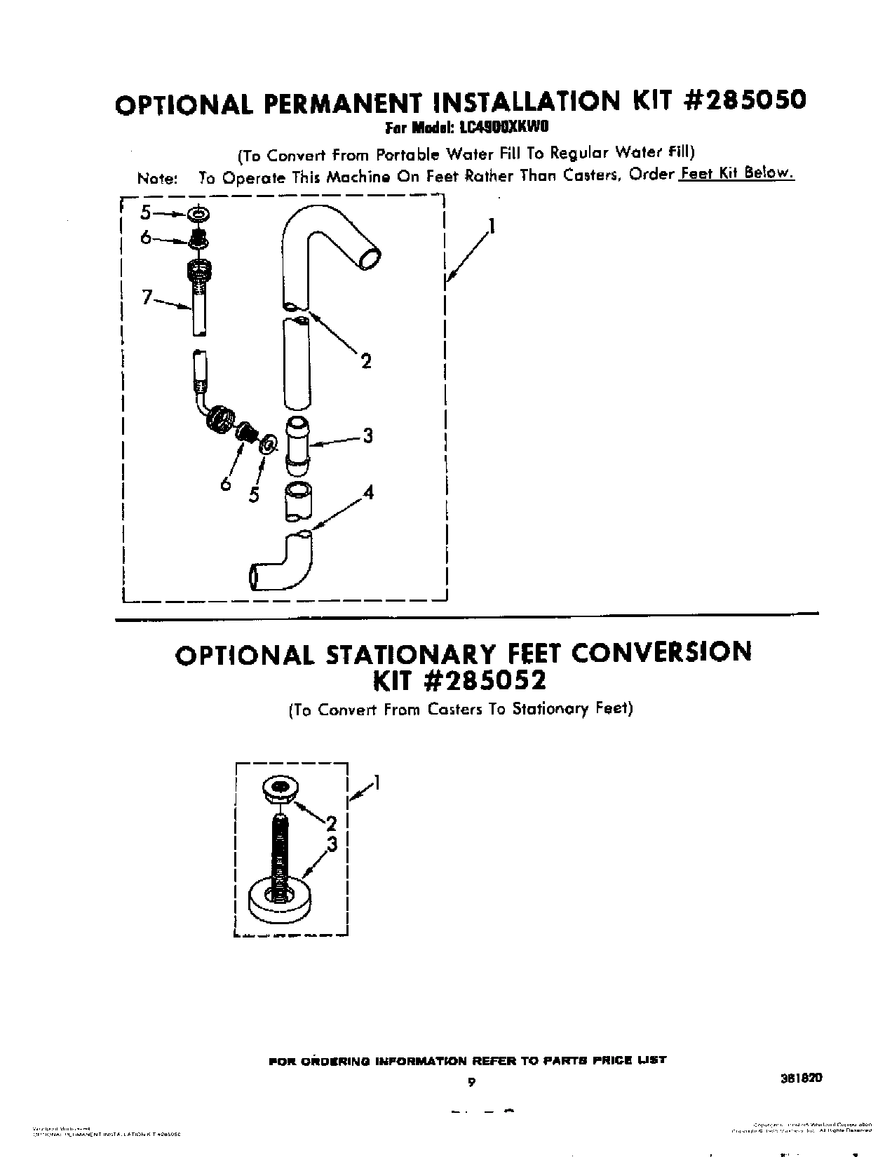 07 - OPTIONAL PERMANENT INSTALLATION KIT