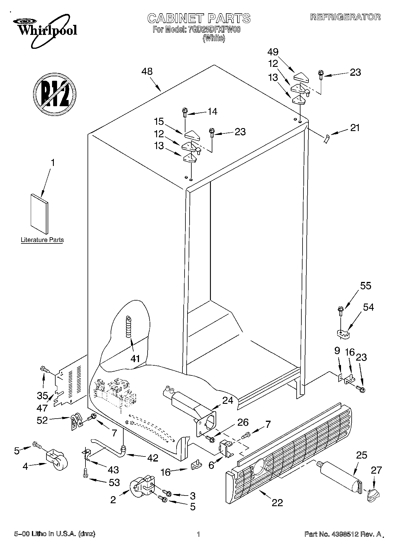 01 - CABINET, LITERATURE
