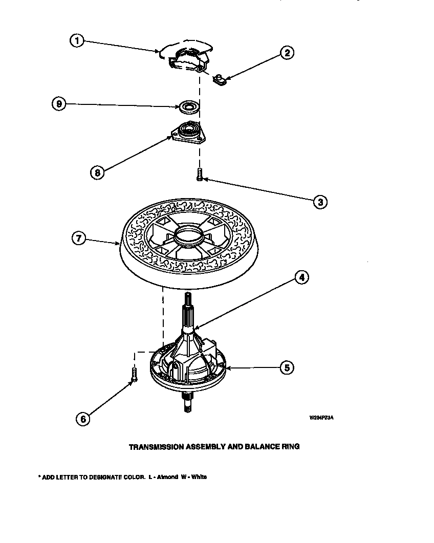 27 - TRANSMISSION ASSY AND BALANCE RING