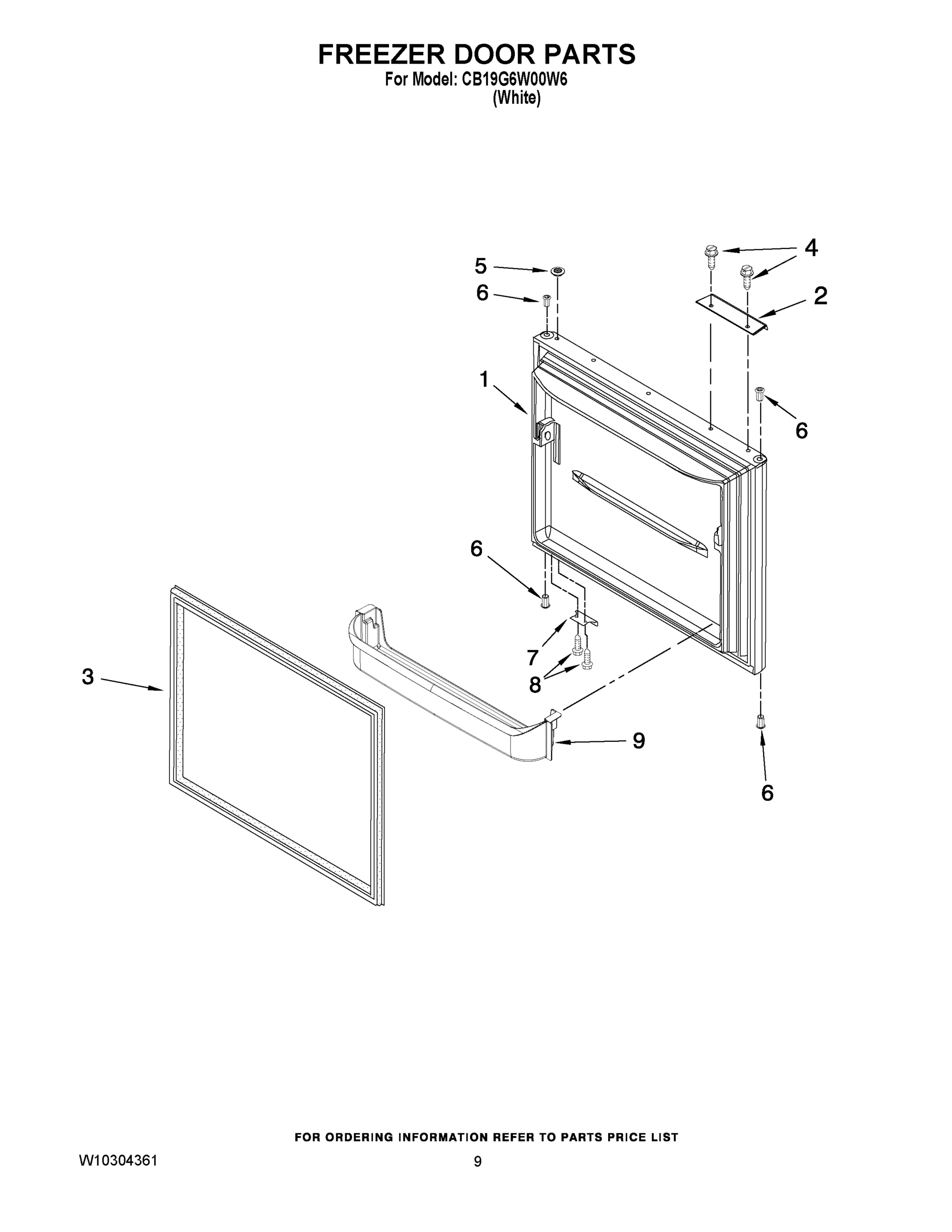 05 - FREEZER DOOR PARTS