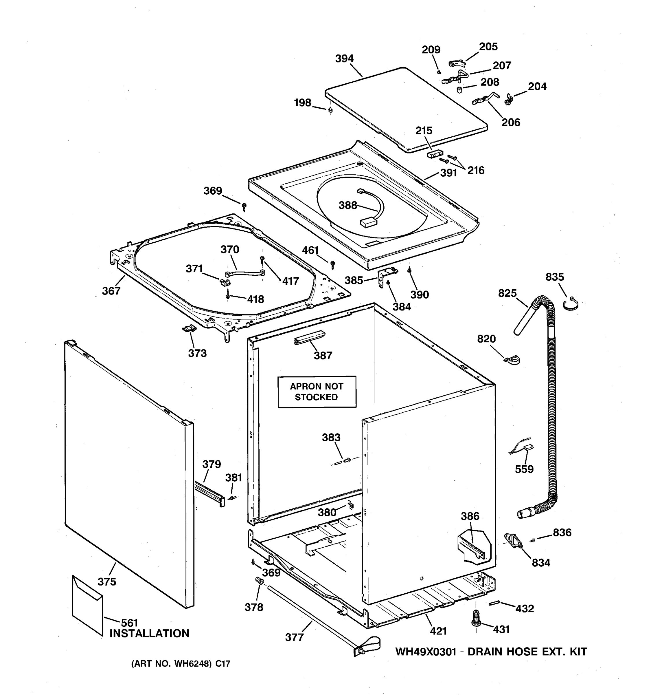 CABINET, COVER & FRONT PANEL