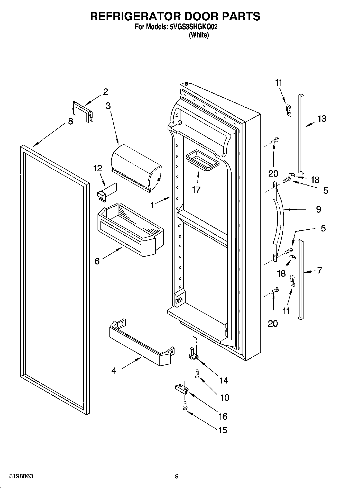 06 - REFRIGERATOR DOOR PARTS