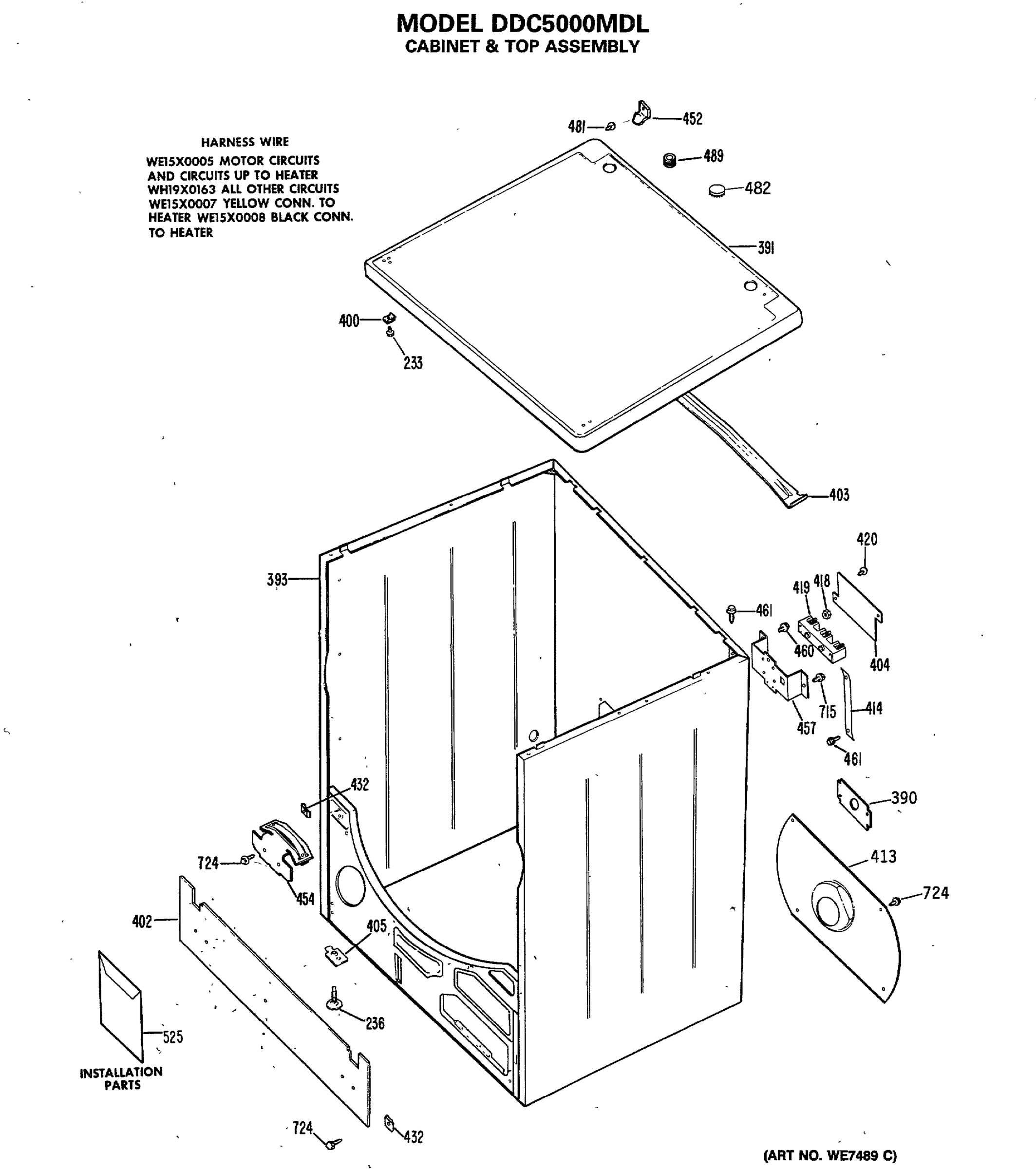 CABINET & TOP ASSEMBLY