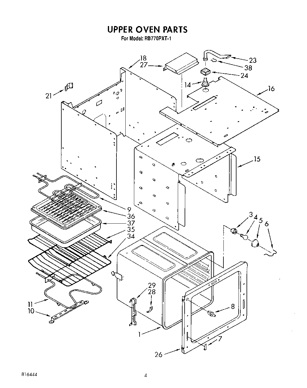 04 - UPPER OVEN, LIT/OPTIONAL