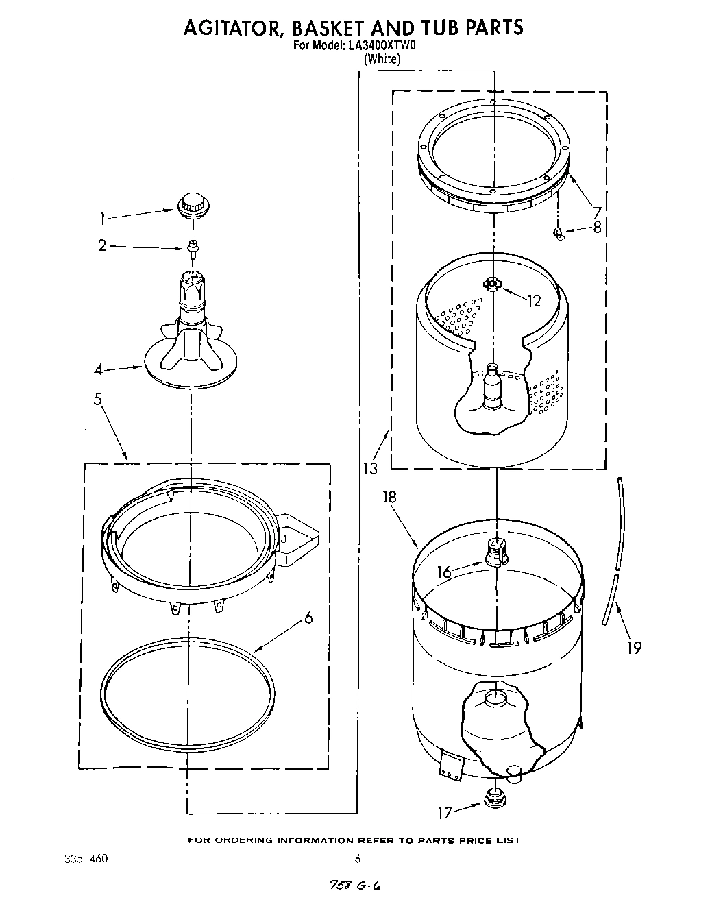 04 - AGITATOR, BASKET, AND TUB