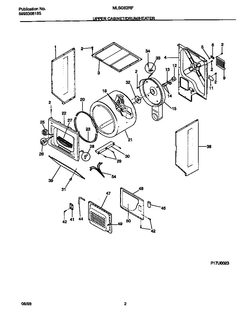 02 - UPPER CABINET/DRUM/HEATER