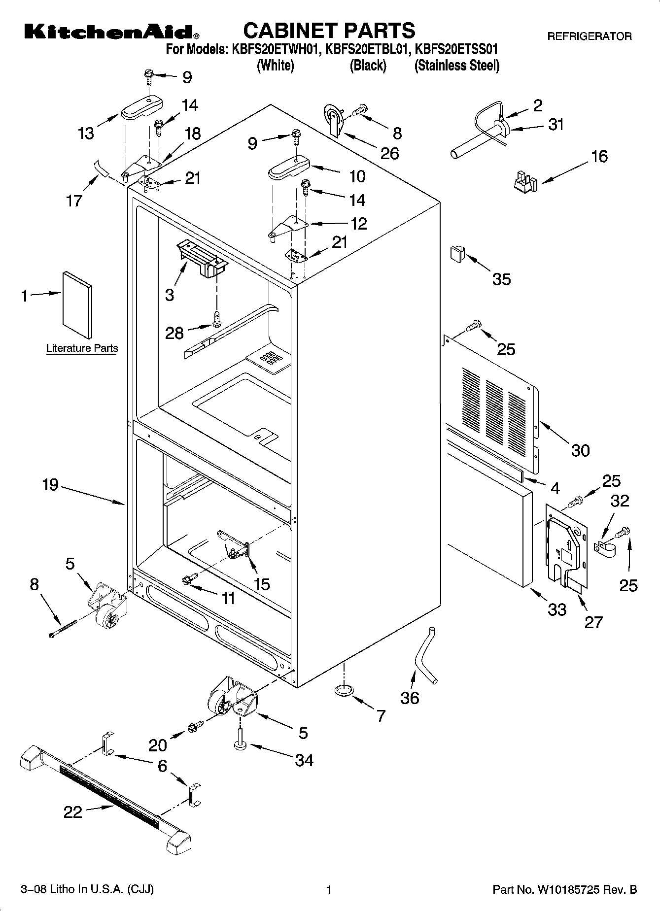 01 - CABINET PARTS