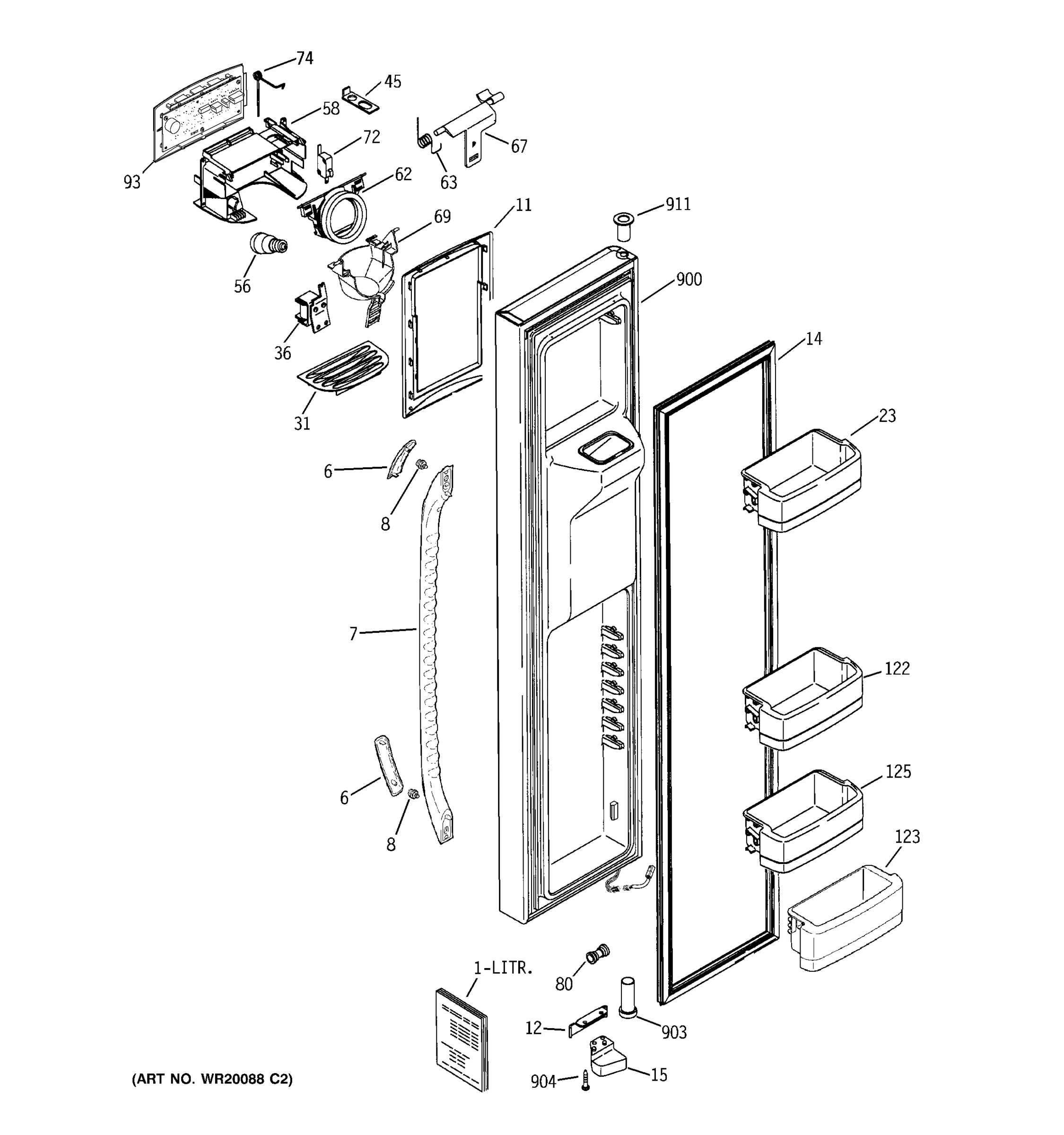 FREEZER DOOR