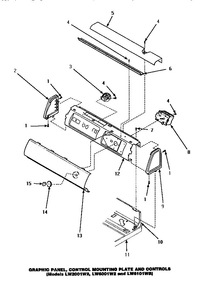 08 - GRAPHIC PANEL, CTRL MTG PLATE & CTRLS
