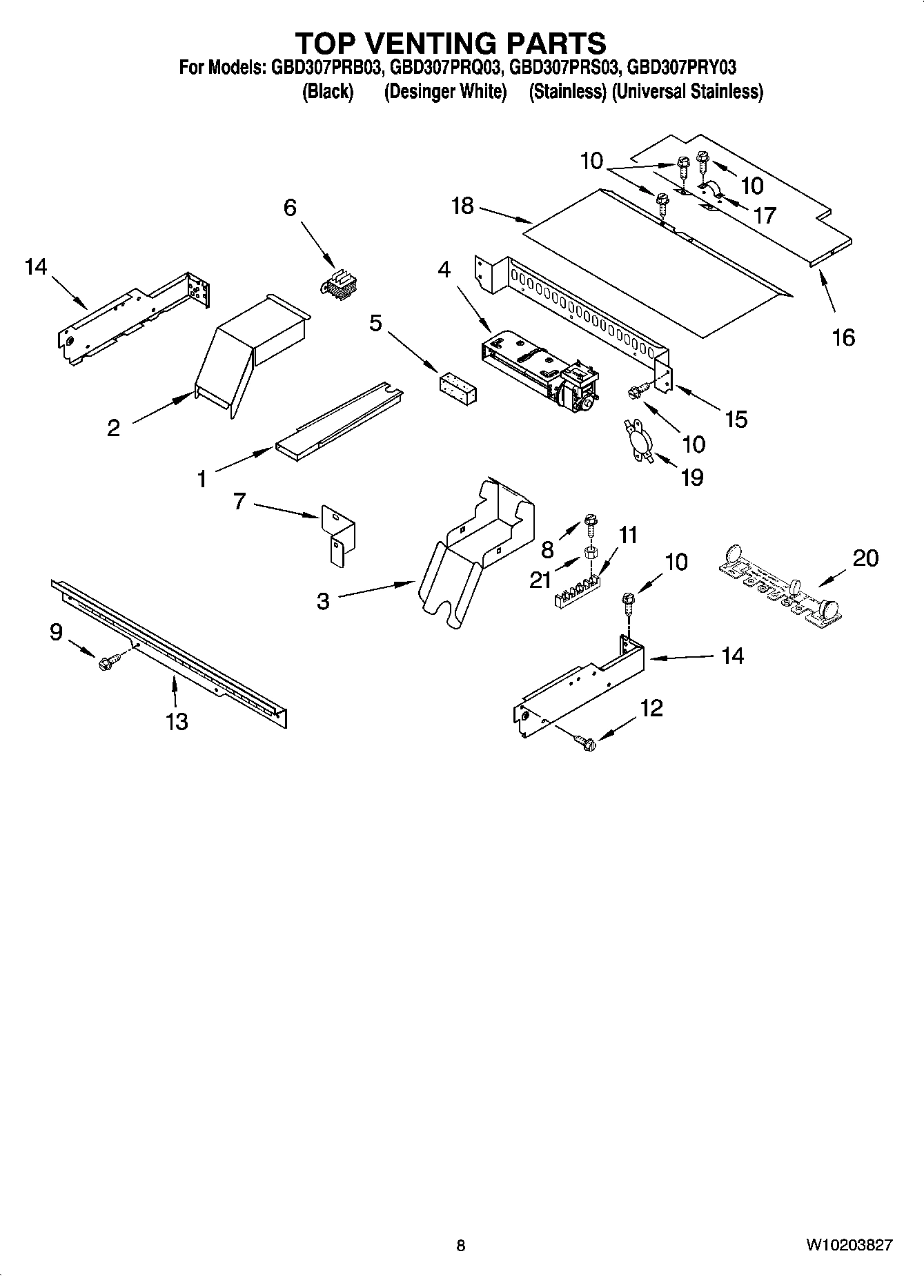 06 - TOP VENTING PARTS, OPTIONAL PARTS