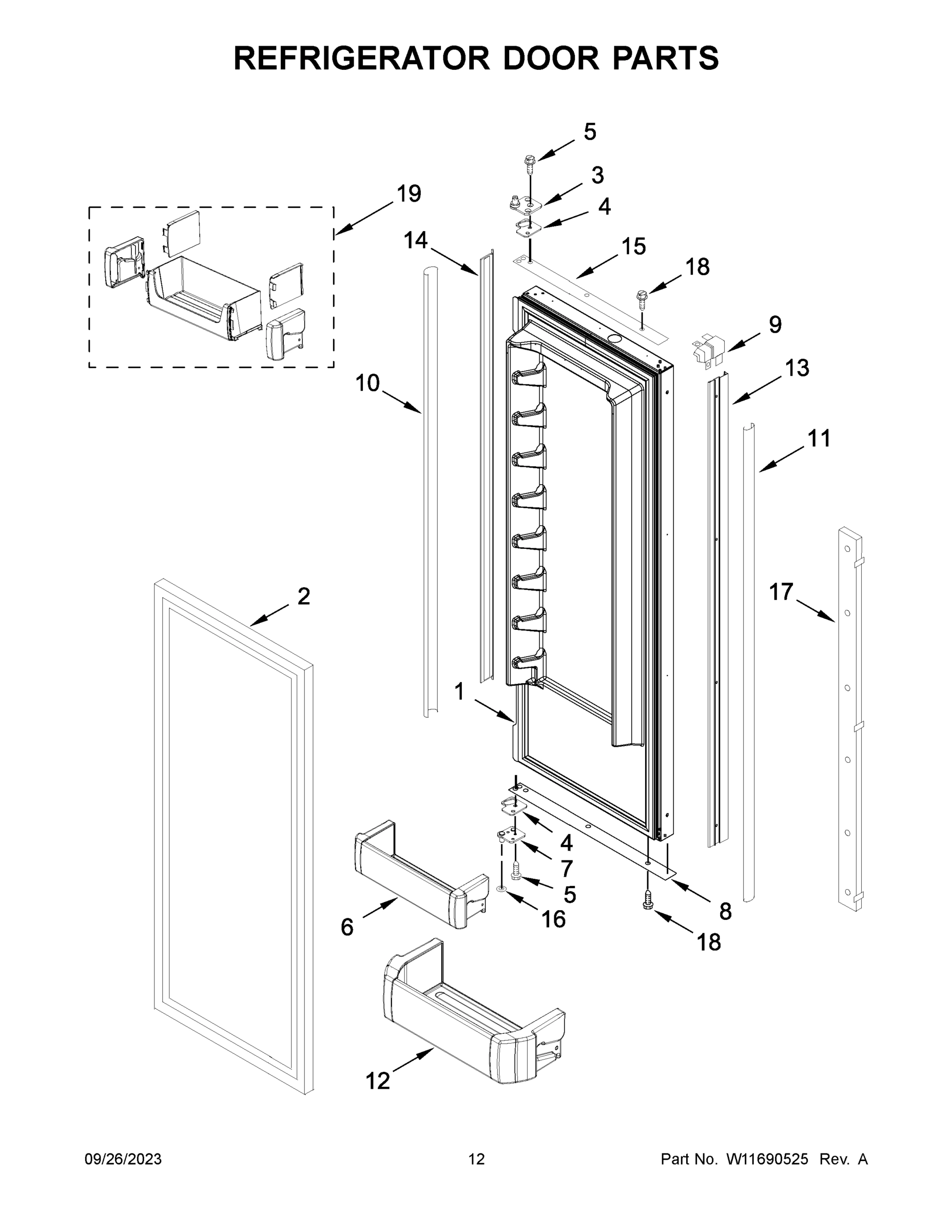 07 - REFRIGERATOR DOOR PARTS