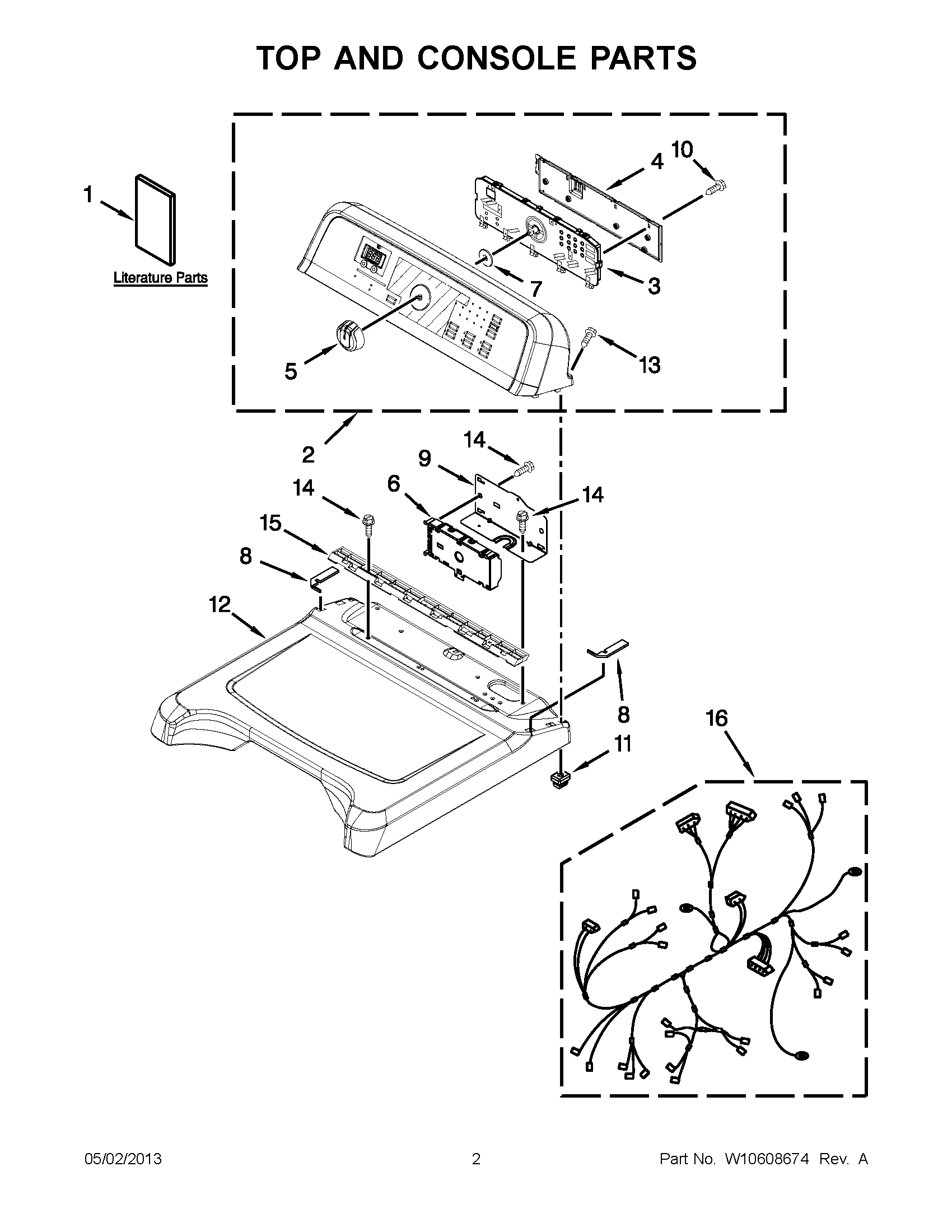 01 - TOP AND CONSOLE PARTS
