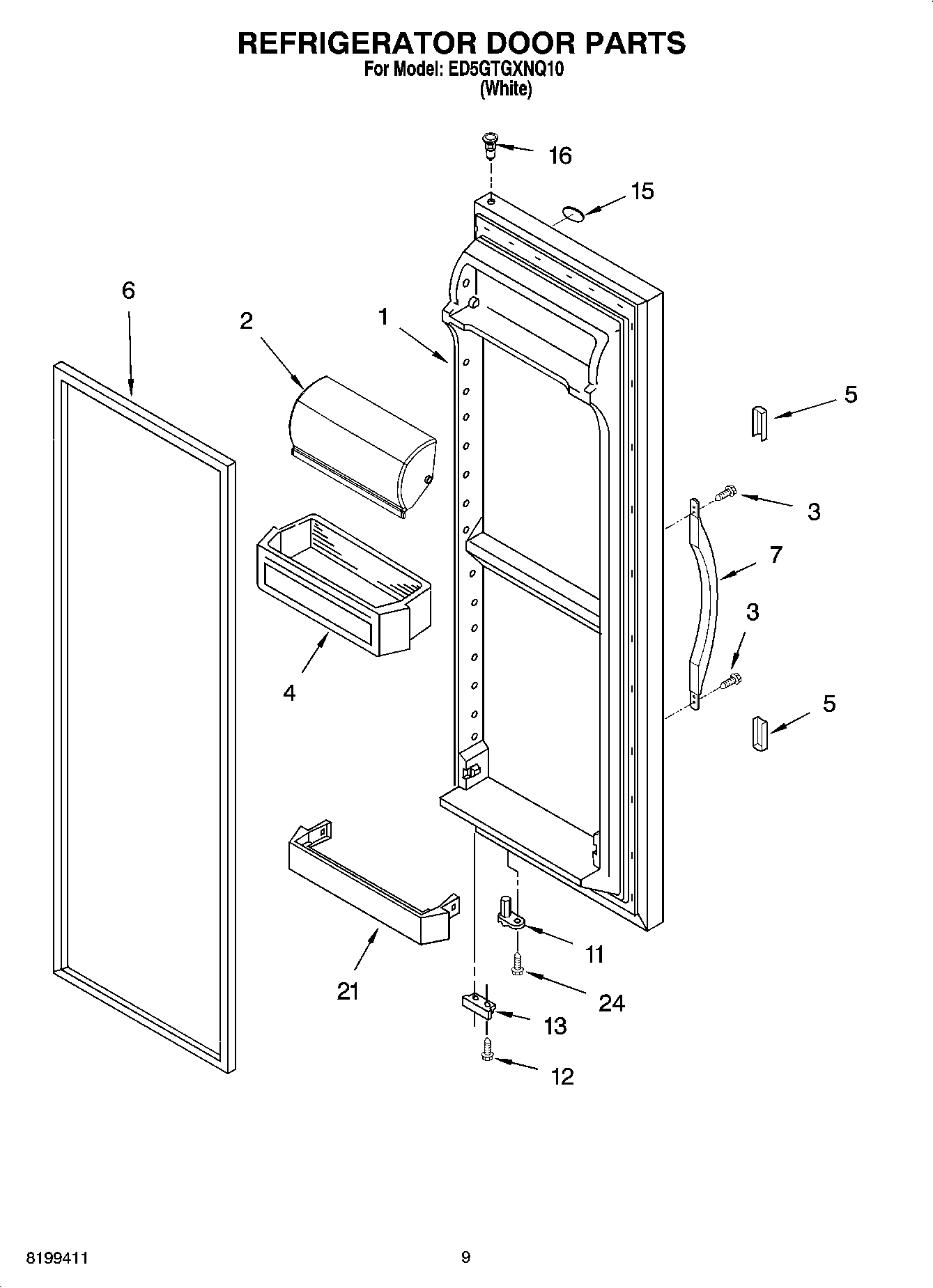 06 - REFRIGERATOR DOOR PARTS