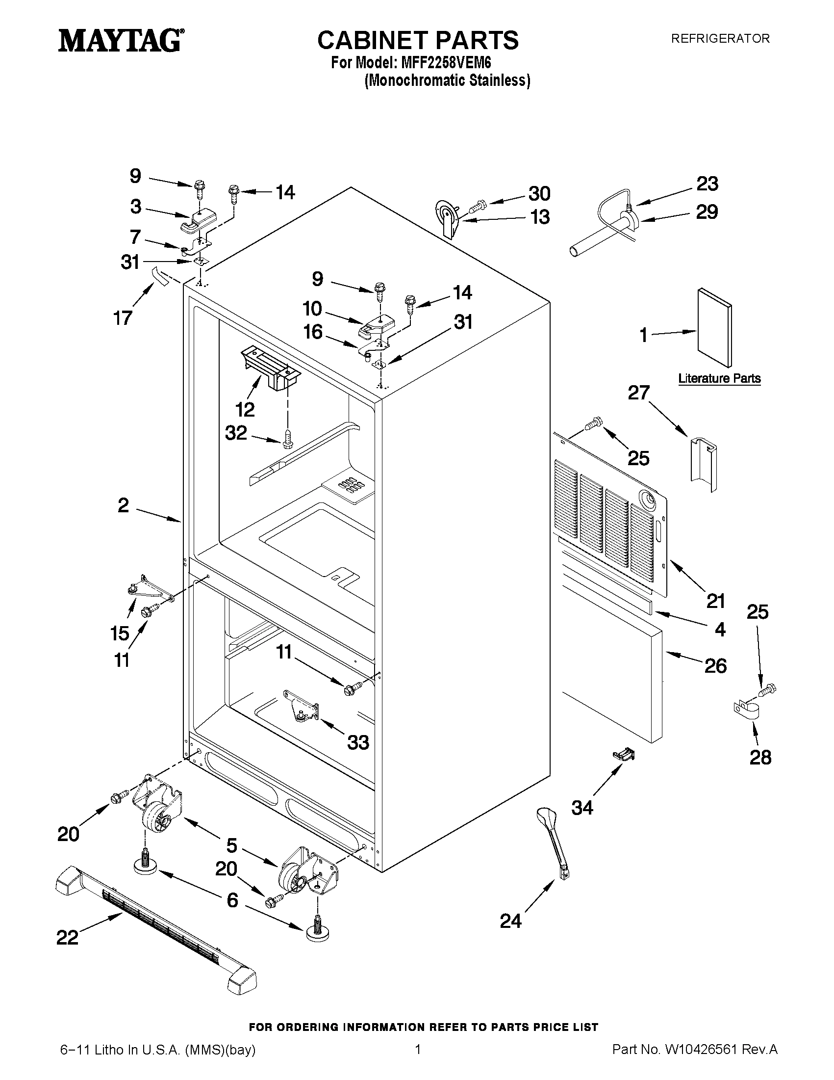 01 - CABINET PARTS