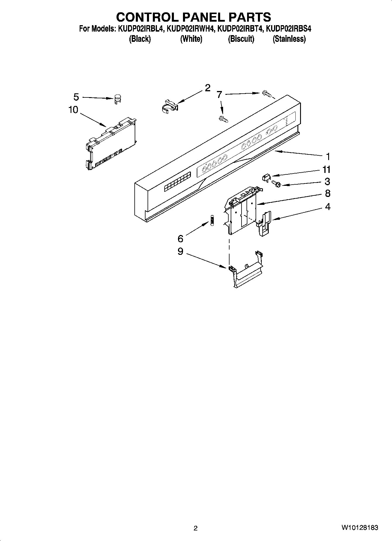 02 - CONTROL PANEL PARTS