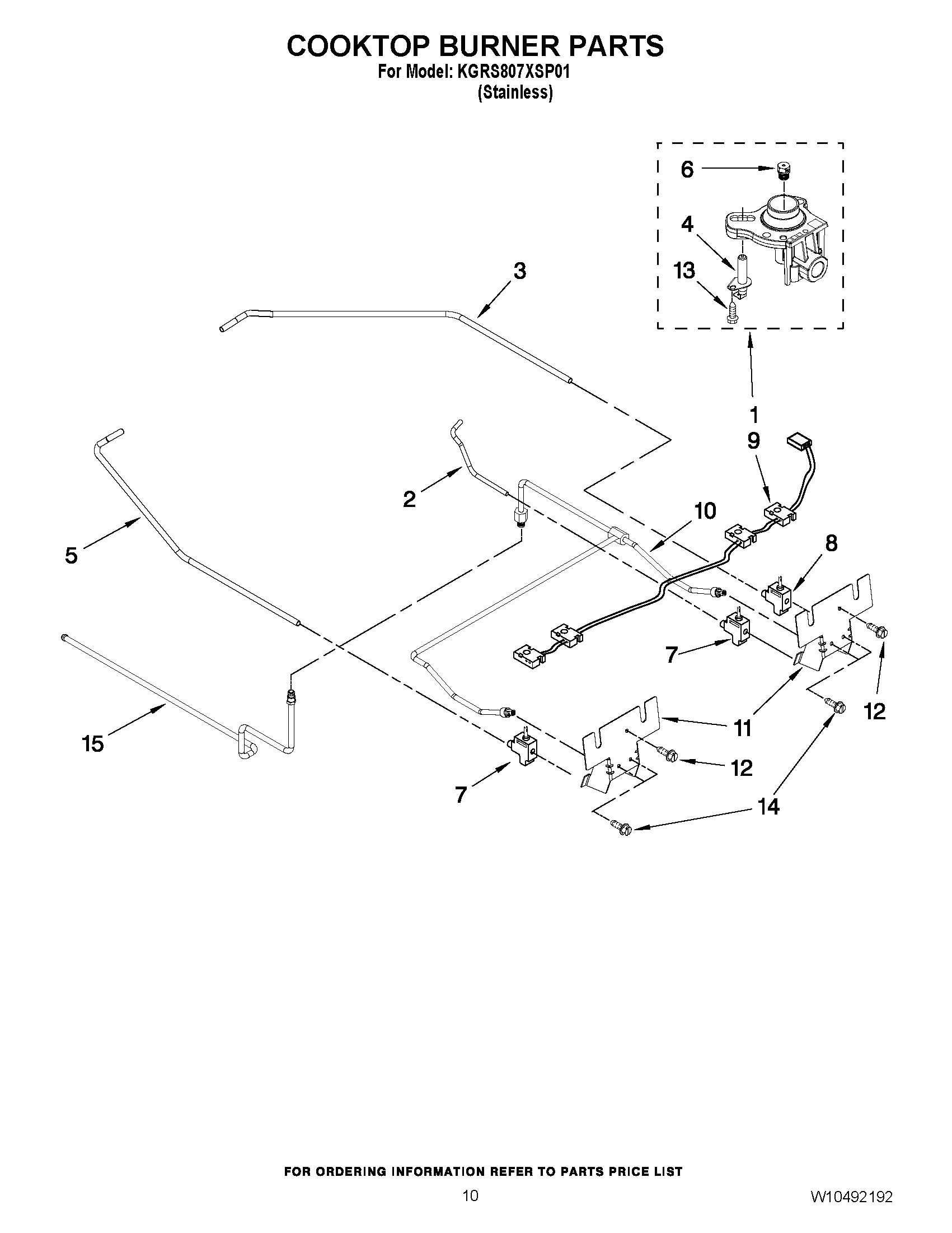 07 - COOKTOP BURNER PARTS