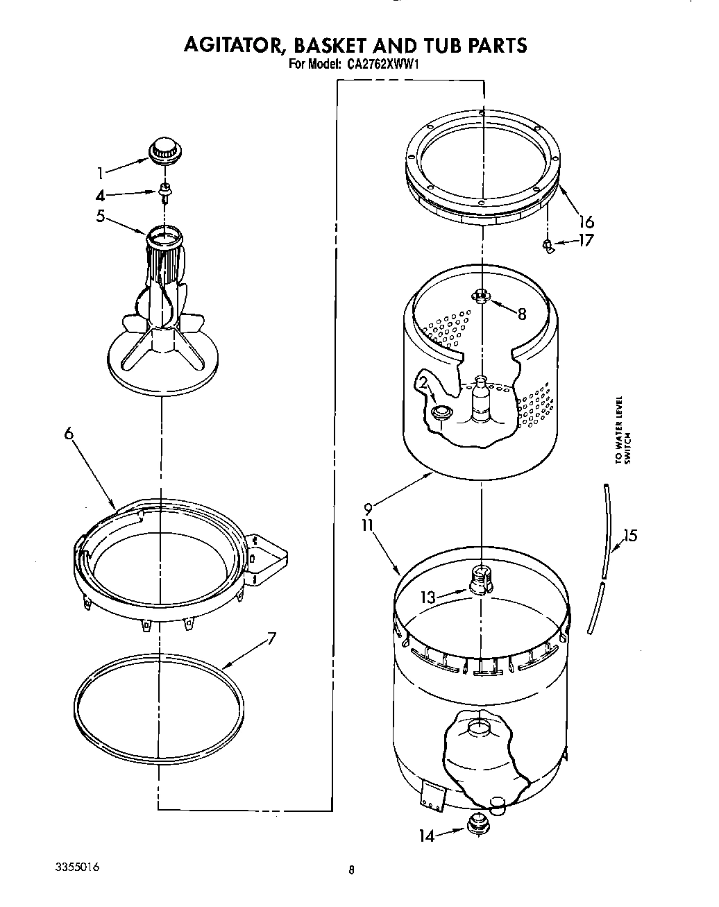 06 - AGITATOR, BASKET AND TUB