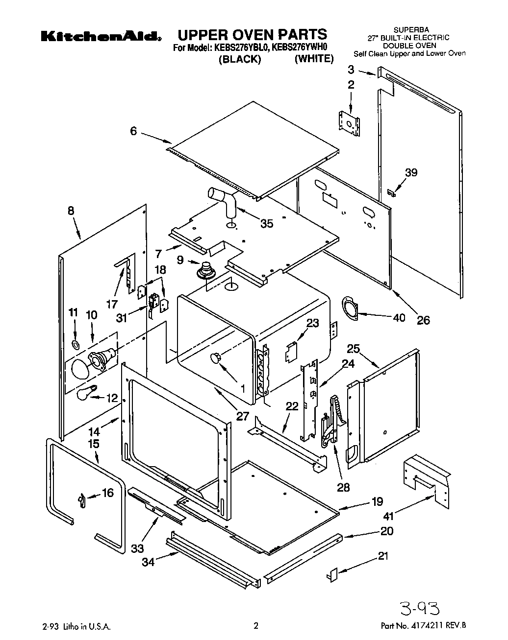 01 - UPPER OVEN, OPTIONAL
