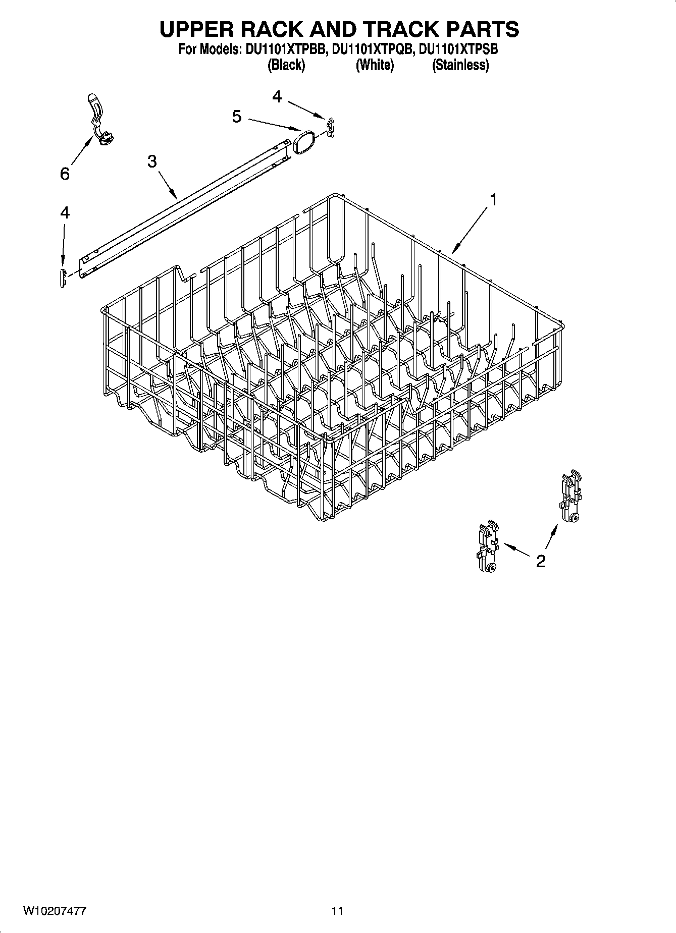 09 - UPPER RACK AND TRACK PARTS
