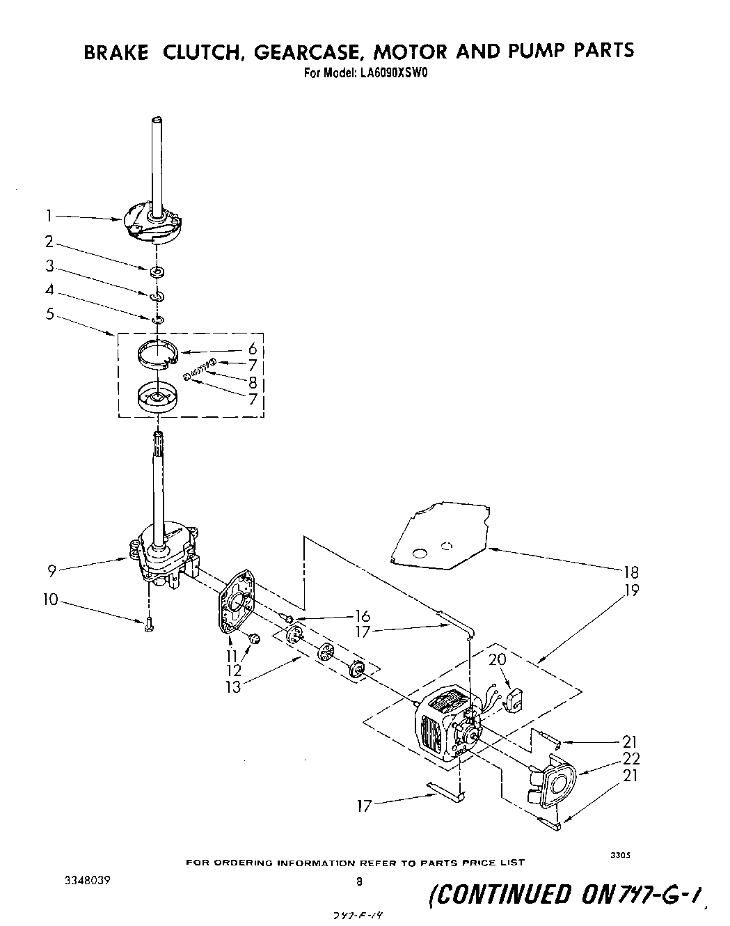 07 - BRAKE, CLUTCH, GEARCASE, MOTOR AND PUMP